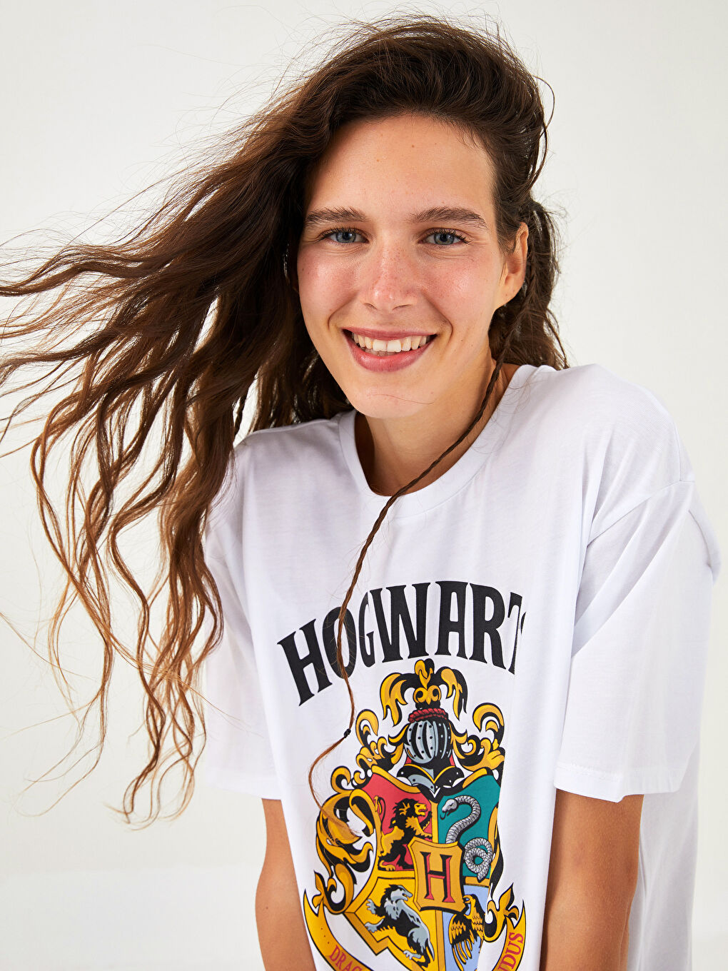 XSIDE Crew Neck Harry Potter Printed Short Sleeve Cotton Women's T-Shirt -W1GR15Z8-KE8