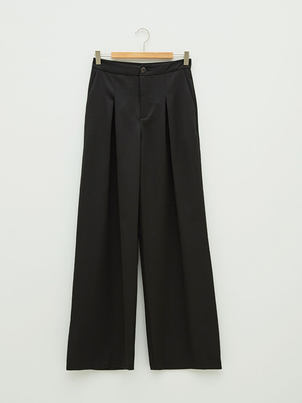 LCW Vision High Waist Comfortable Fit Wide Leg Women's Trousers -W1GR16Z8-RQL