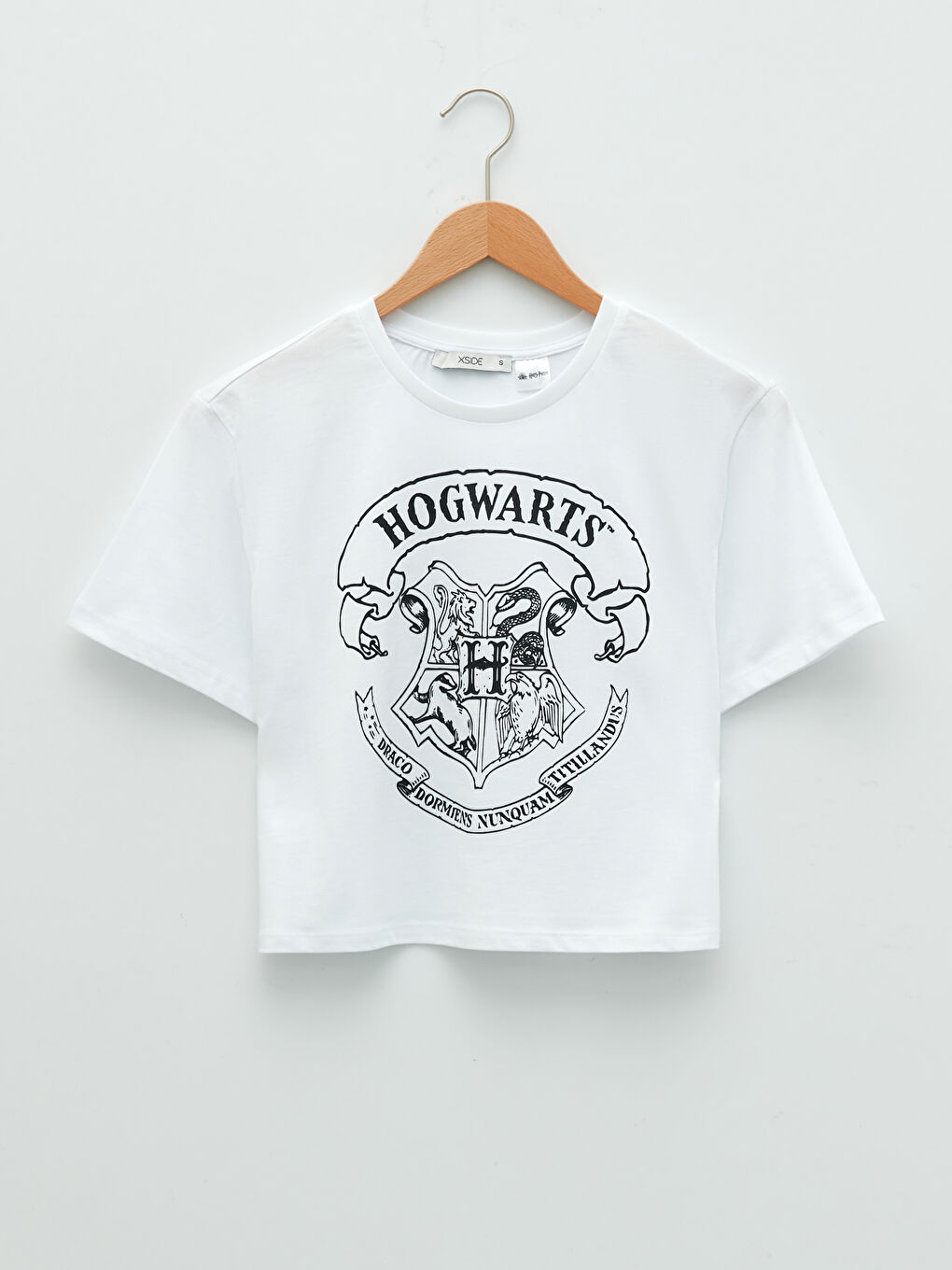 Haut Court Imprimé Harry Potter à Col Rond et Manches Courtes pour Femmes-5