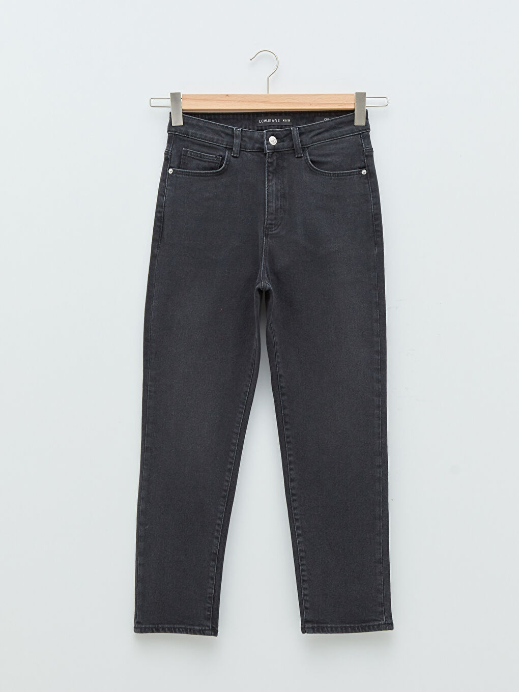 High Waisted Straight Fit Pocket Detailed Women's Rodeo Denim Trousers-6