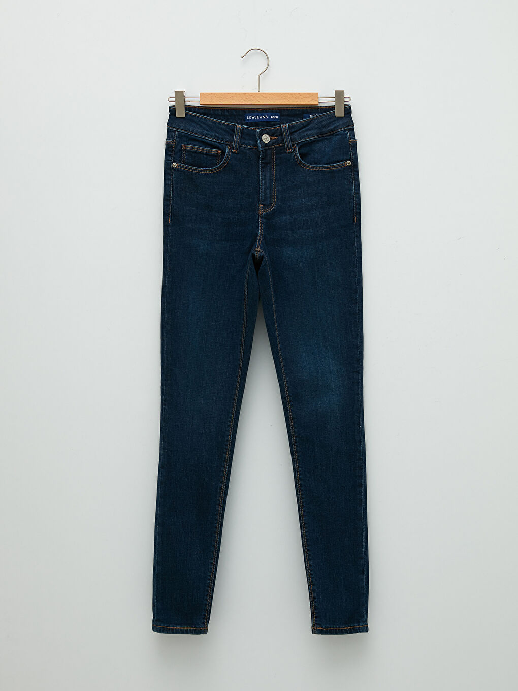 Normal Waist Mercury Skinny Fit Women's Rodeo Jean Trousers with Pocket Detail-5