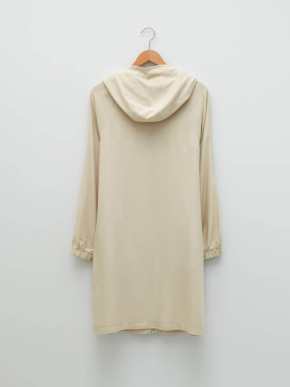 Tunică din Piele cu Glugă, Simplă, cu Mâneci Lungi și Detalii de Buzunar pentru Femei-7