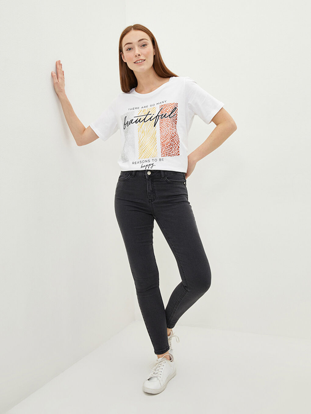 Normal Waist Mercury Skinny Fit Women's Rodeo Jean Trousers with Pocket Detail
