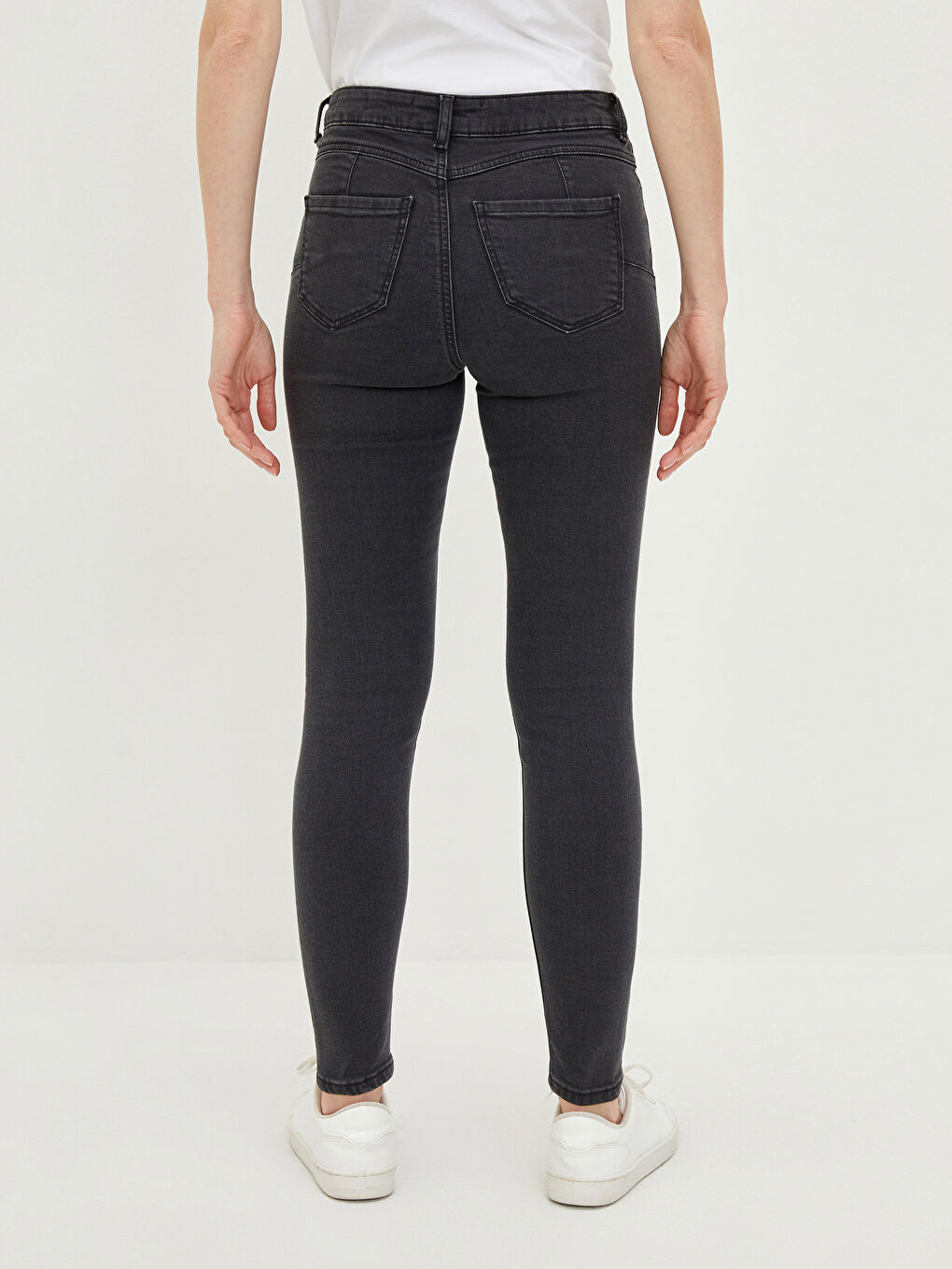 Normal Waist Mercury Skinny Fit Women's Rodeo Jean Trousers with Pocket Detail-3