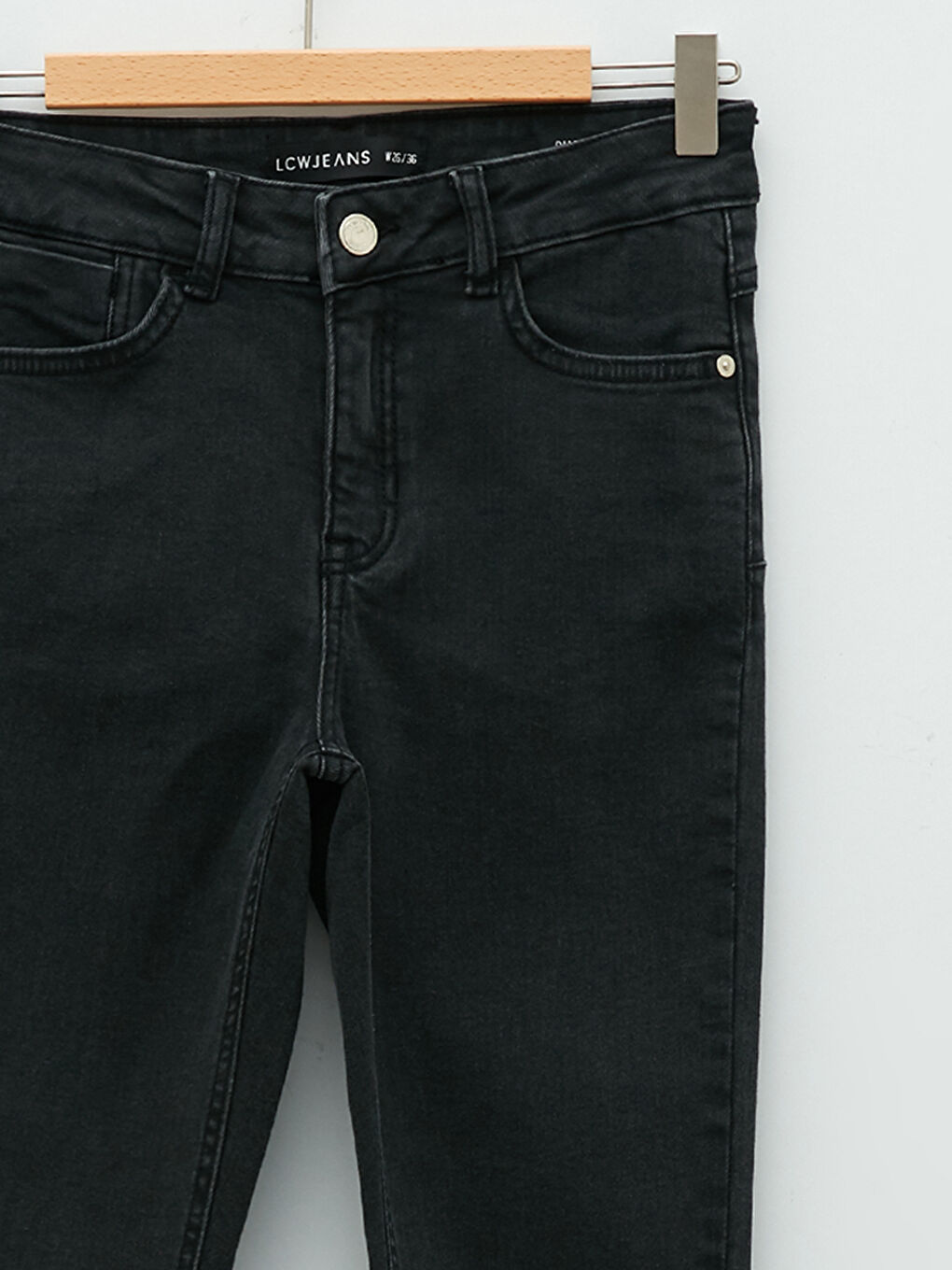 Normal Waist Mercury Skinny Fit Women's Rodeo Jean Trousers with Pocket Detail-6