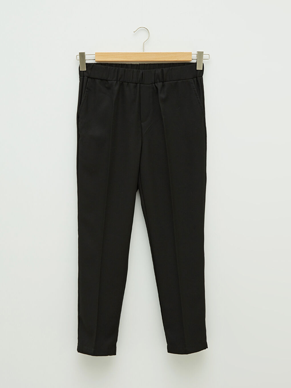 Elastic Waist Comfortable Fit Pocket Detailed Women's Harem Trousers-5