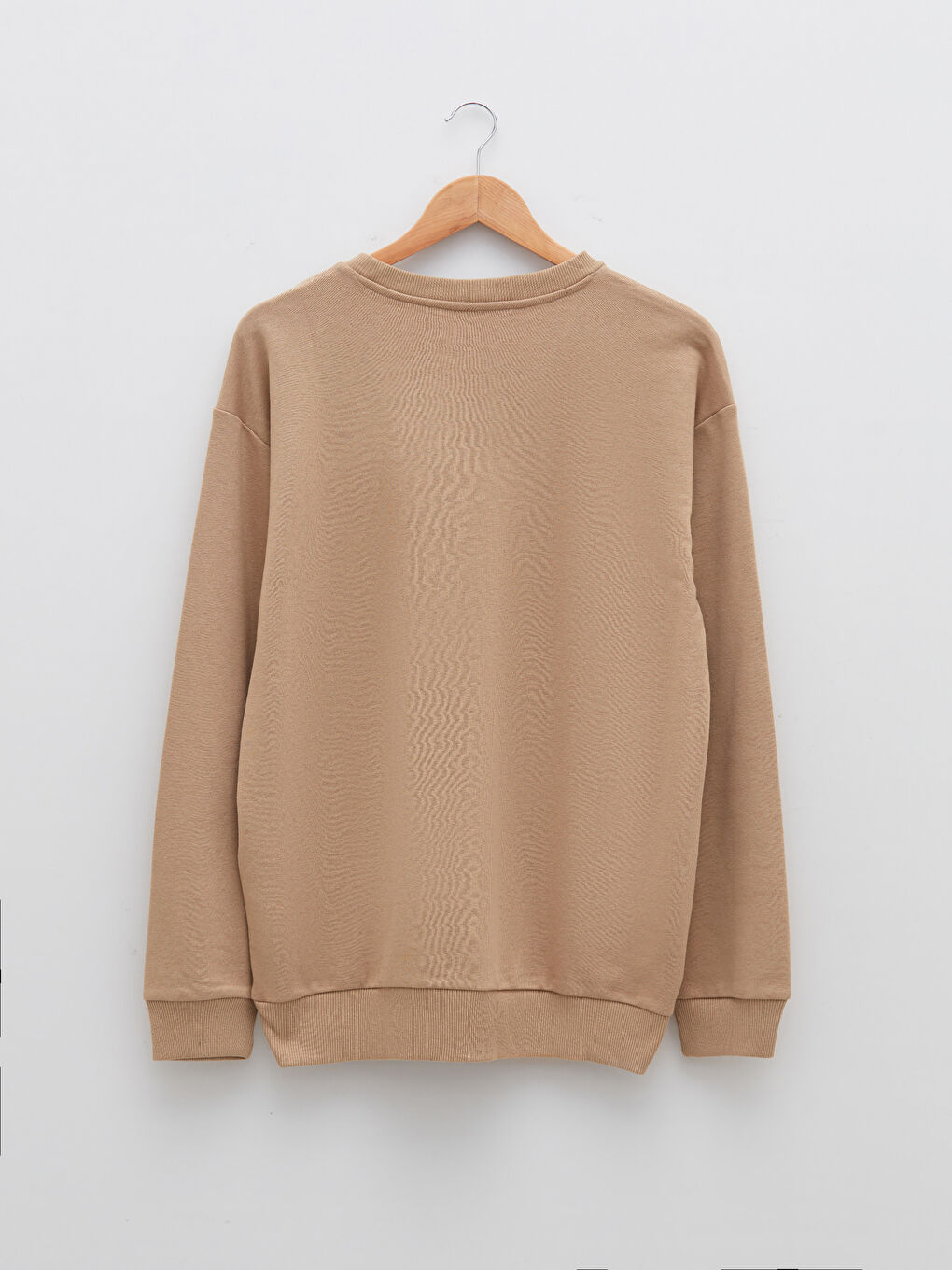 سويت شيرت كم طويل مطبوع بياقة دائرية للرجال-6