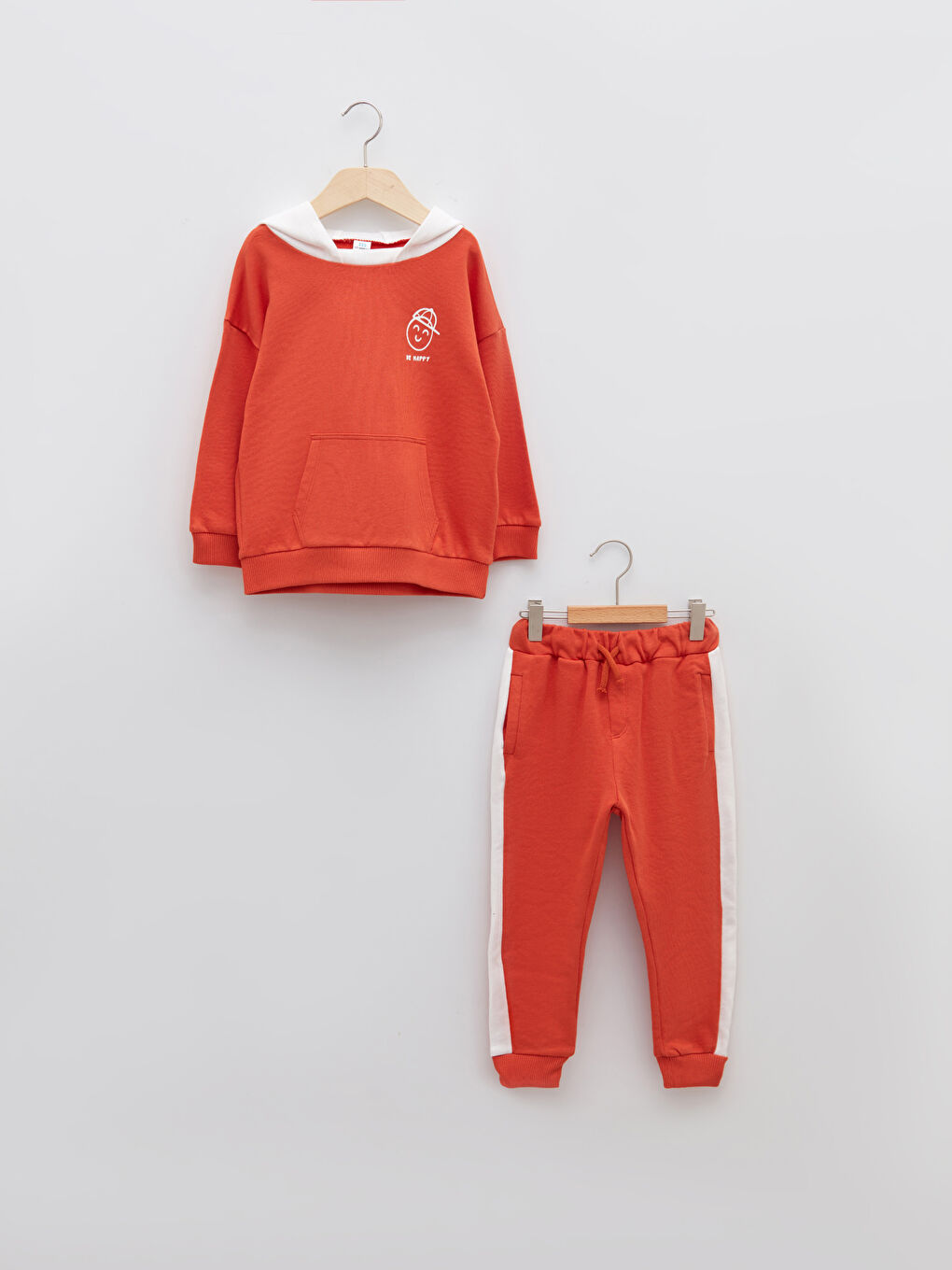 Ensemble Sweat-Shirt à Capuche Imprimé et Pantalon de Jogging Bébé Garçon Manches Longues Lot de 2