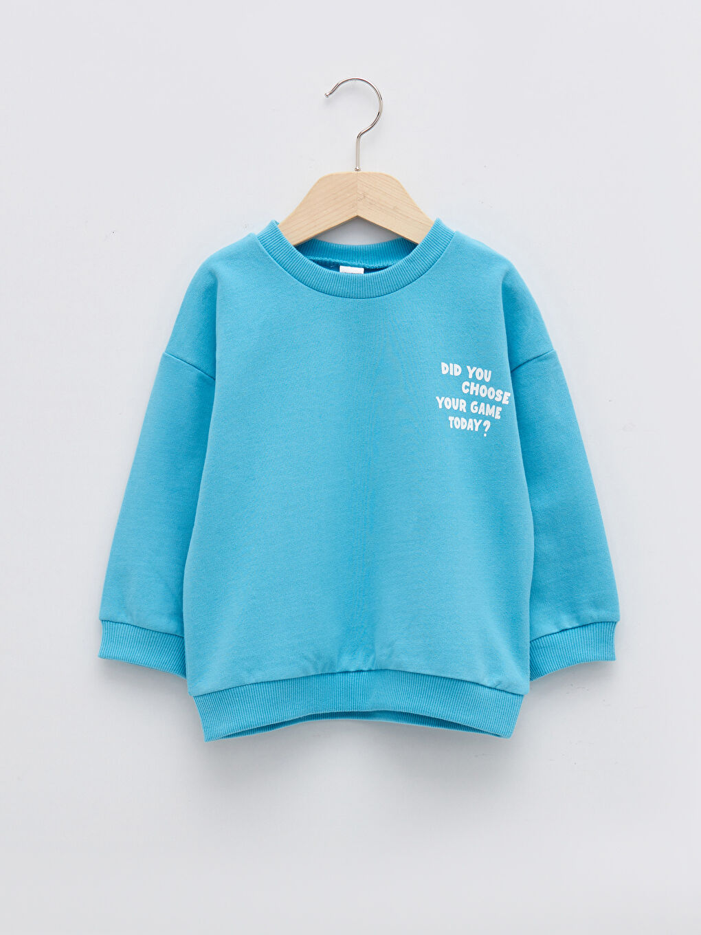 LCW baby Crew Neck Long Sleeve Printed Baby Boys' Sweatshirt -W1GT32Z1-FLW