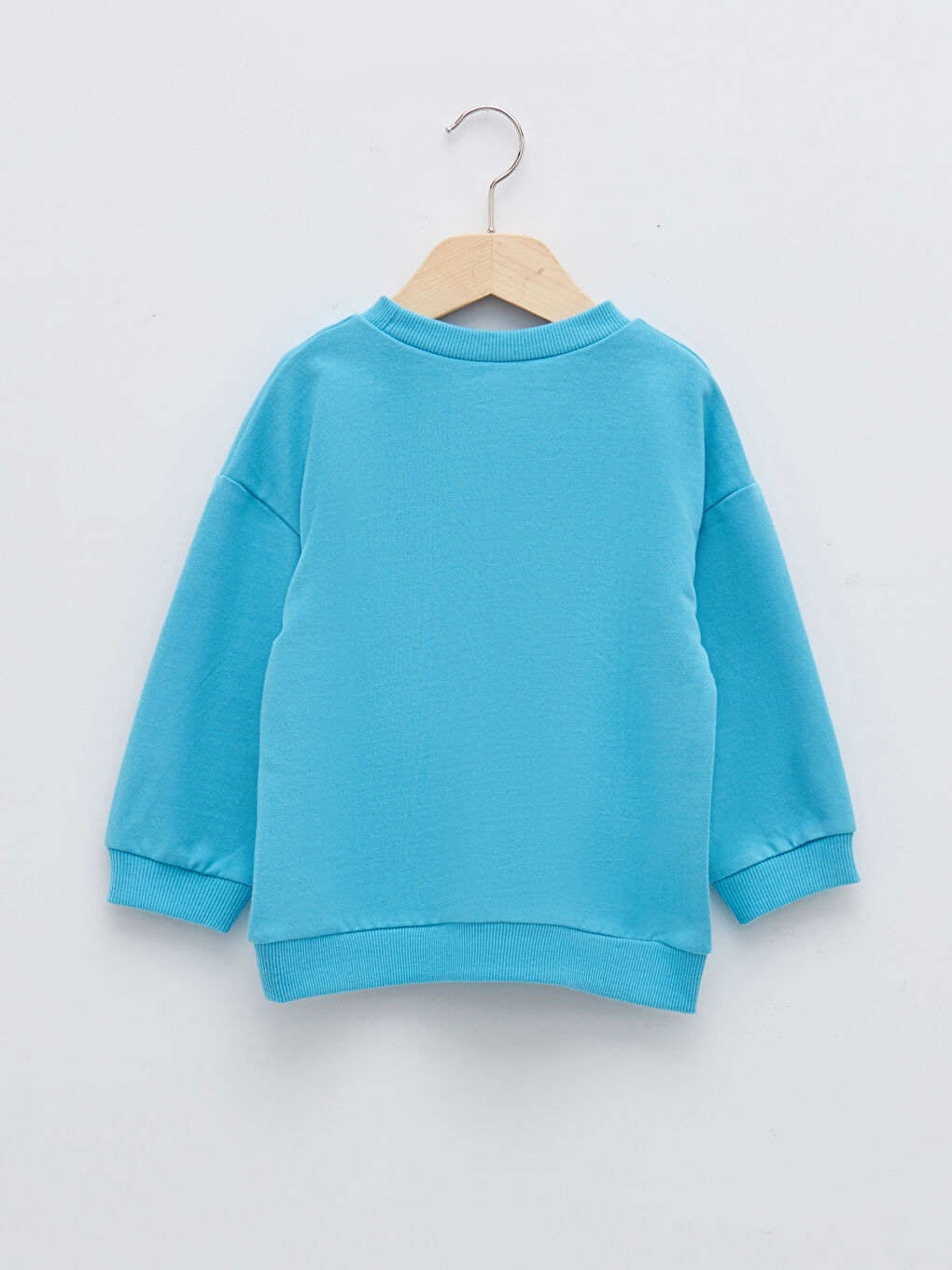 LCW baby Crew Neck Long Sleeve Printed Baby Boys' Sweatshirt -W1GT32Z1-FLW