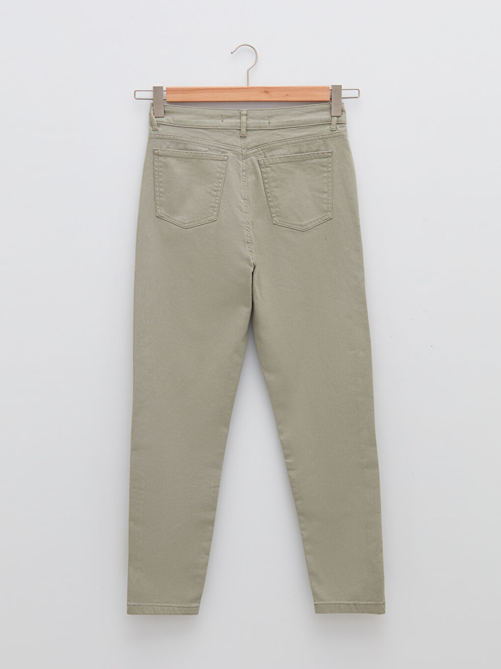 Sarı Slim Fit Cep Detaylı Kadın Jean Pantolon-6