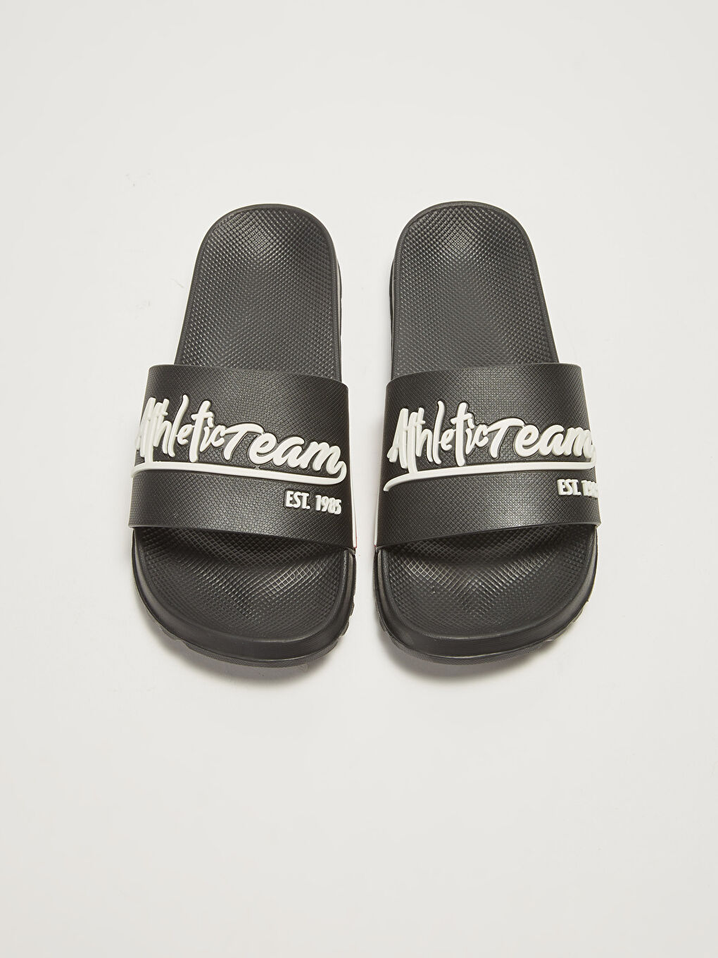 Tek Bantlı Baskılı Erkek Terlik-5