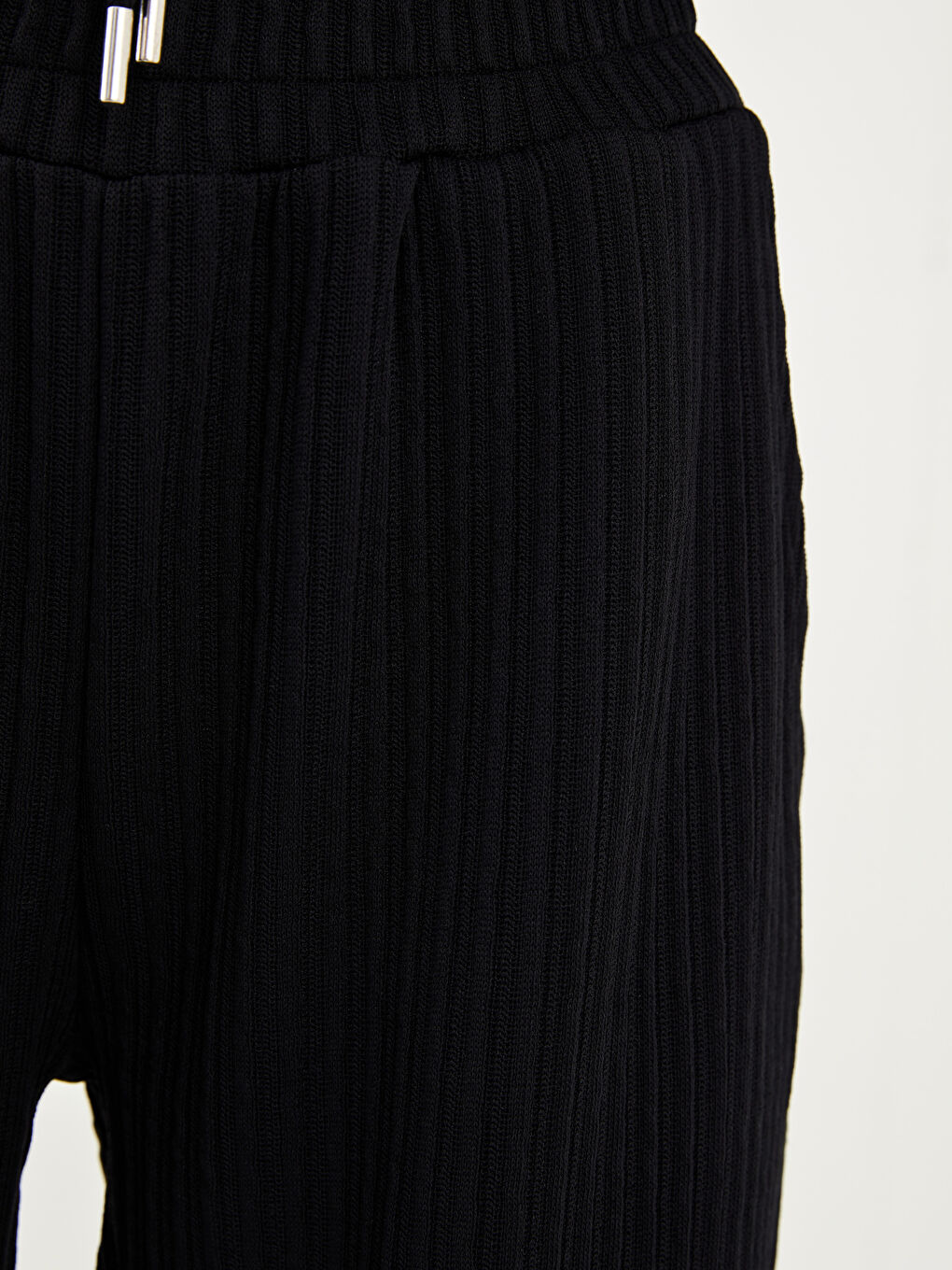 Beli Lastikli Düz Cep Detaylı Kadın Eşofman Altı-4