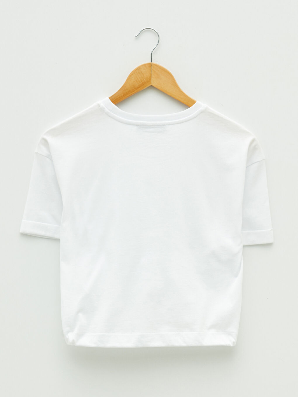 XSIDE Crew Neck Embroidered Short Sleeve Cotton Women's T-Shirt -W1GU93Z8-KE8
