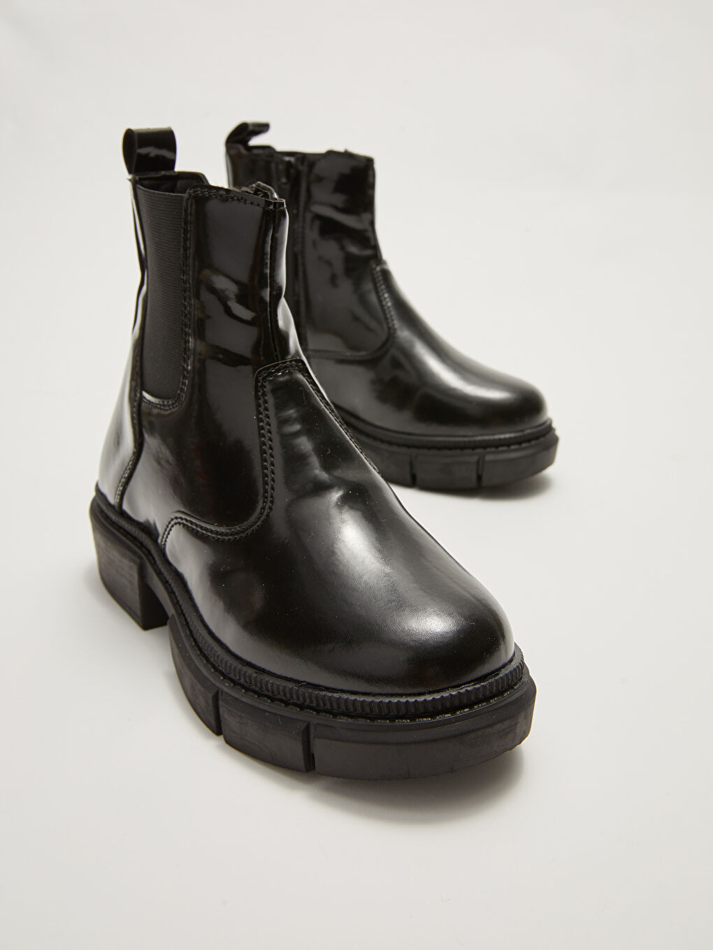 LCW STEPS Leather Look Elastic Sides Girl Boot -W1GV12Z4-HUC