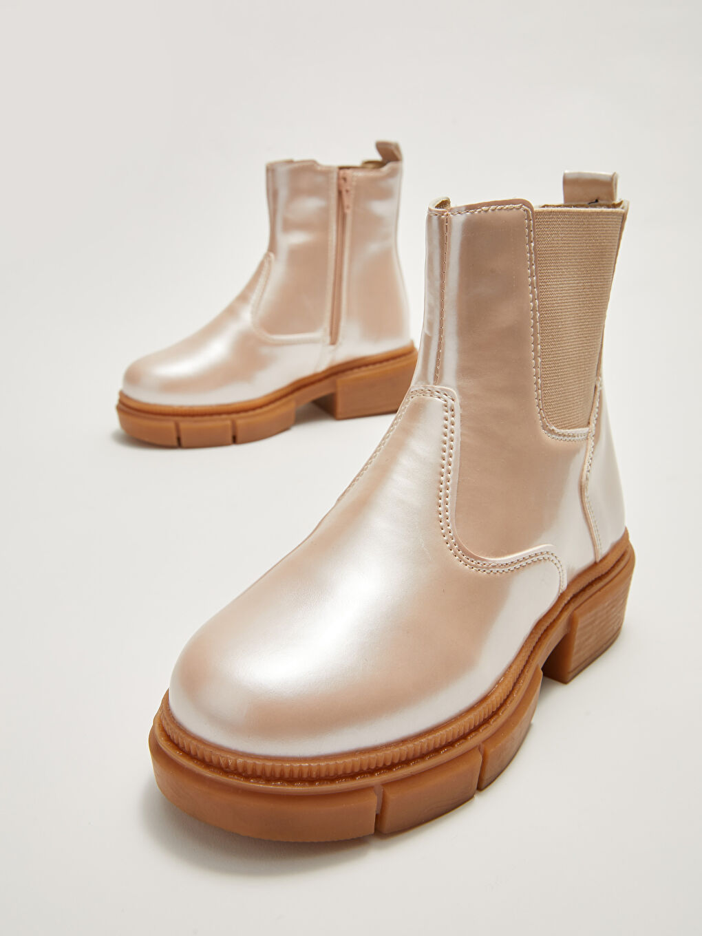 LCW STEPS Lederoptik Mädchenstiefel mit elastischen Seiten -W1GV12Z4-RE0
