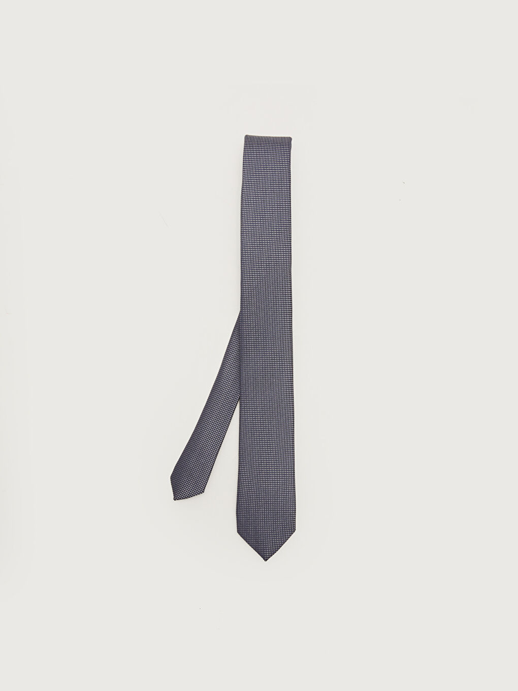 Antrasit Ekose Desenli Erkek Vual Kravat-1