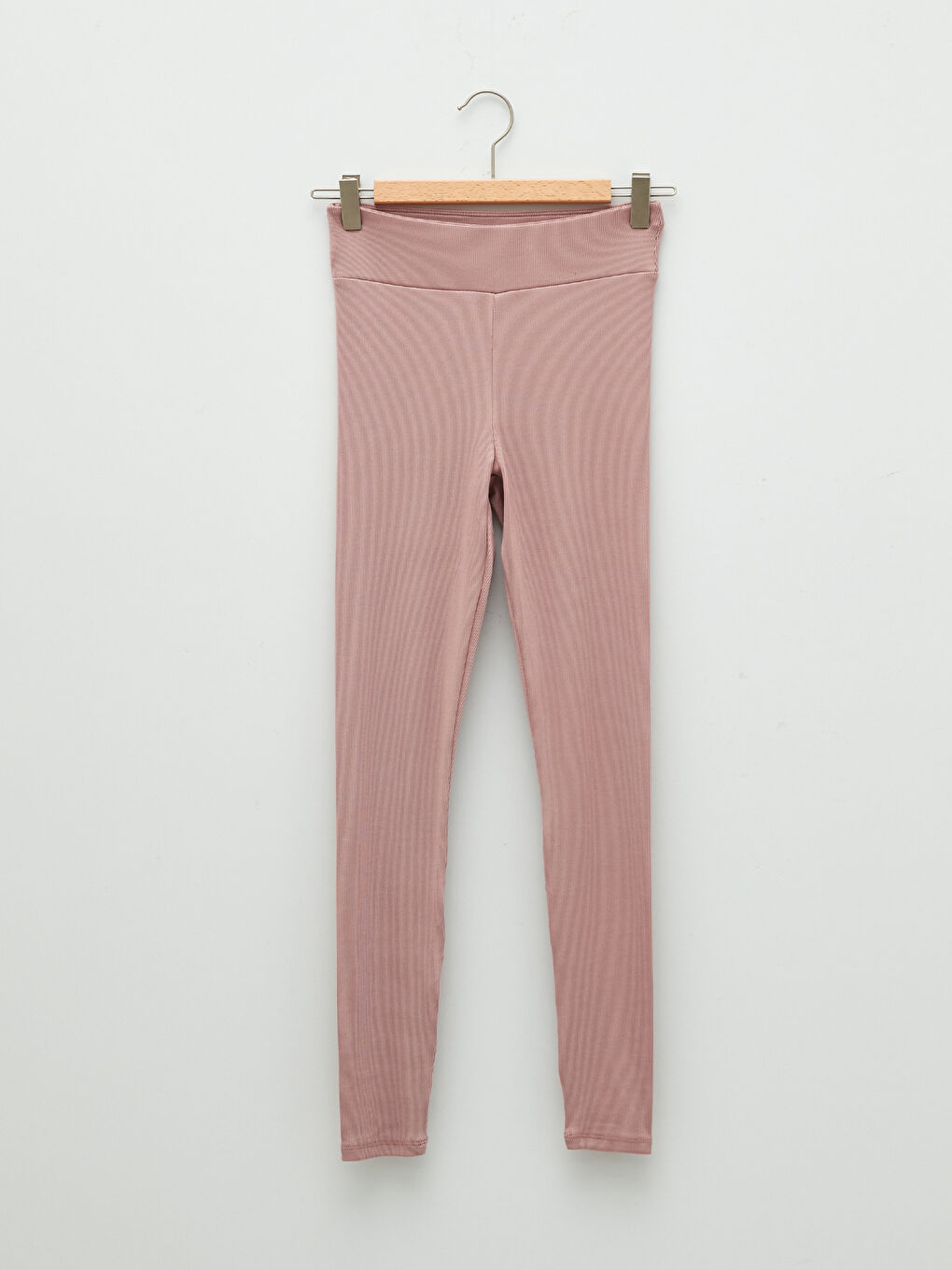 Damen Elastischer Bund Schlichte Leggings Hosen-6