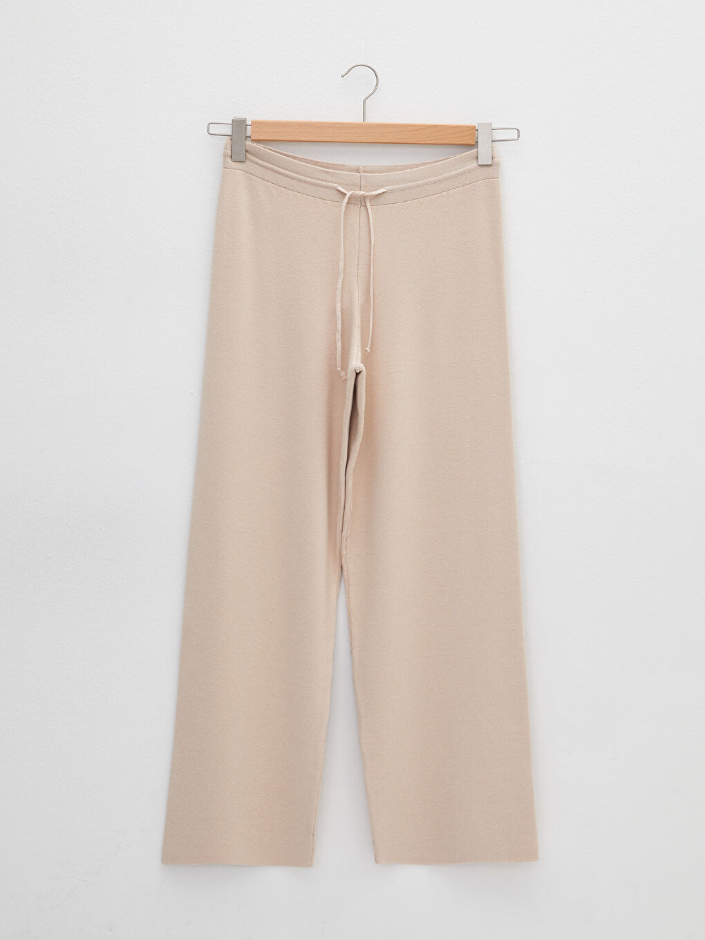 NORMAL WOMEN'S KNITTING TROUSERS WITH WAIST TICKET DETAIL -W1GY79Z8-QMG