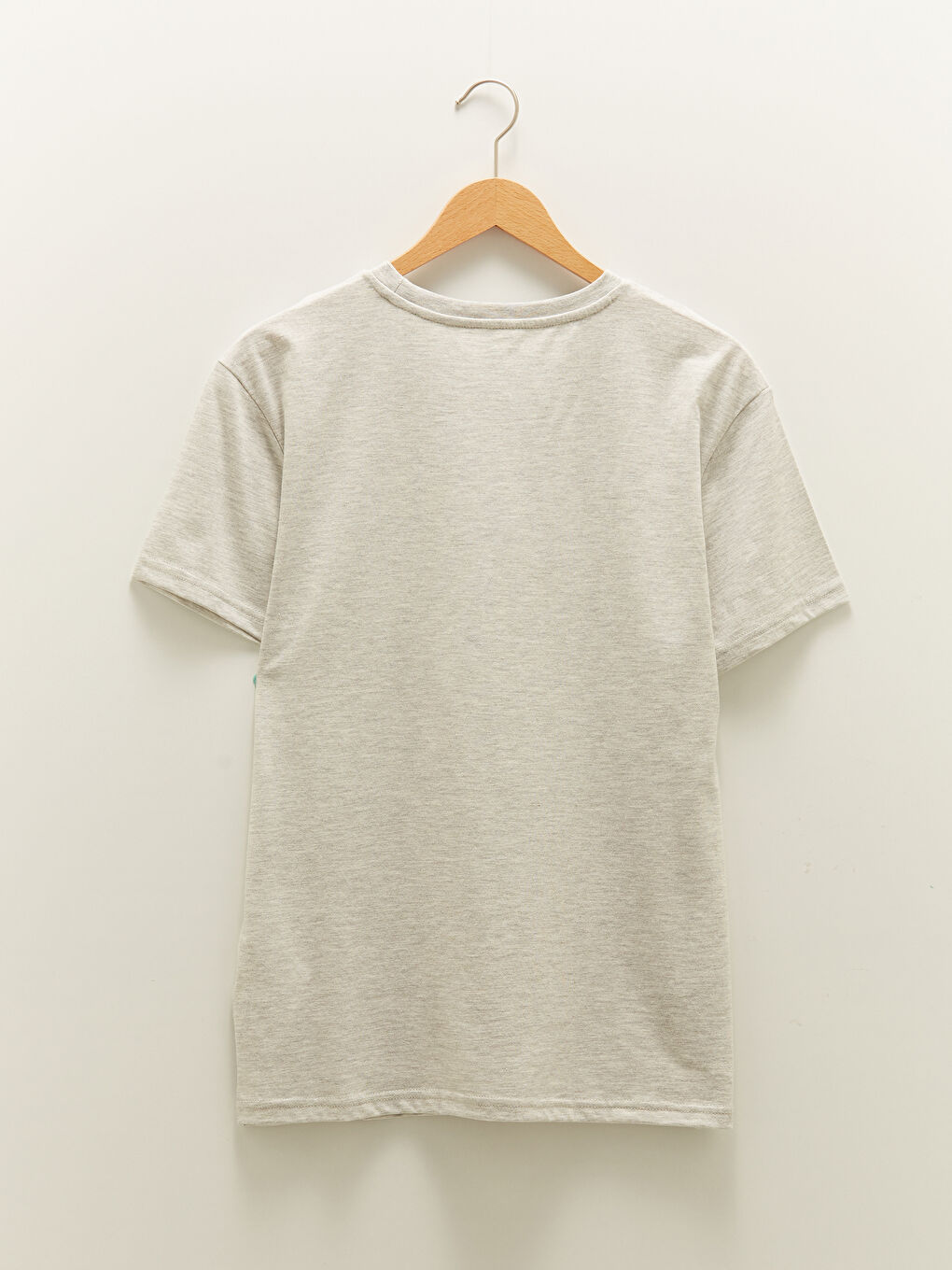 Crew Neck Short Sleeve Printed Combed Cotton Men's T-shirt -W1H009Z8-LAL