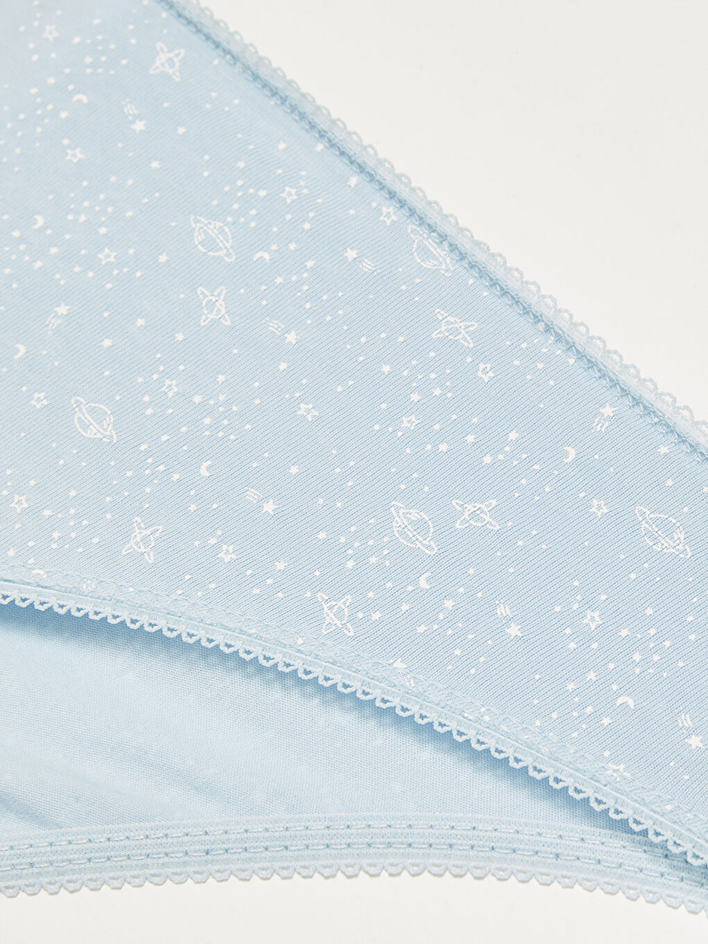 Mavi Standart Fit Kadın Desenli Klasik Külot-2