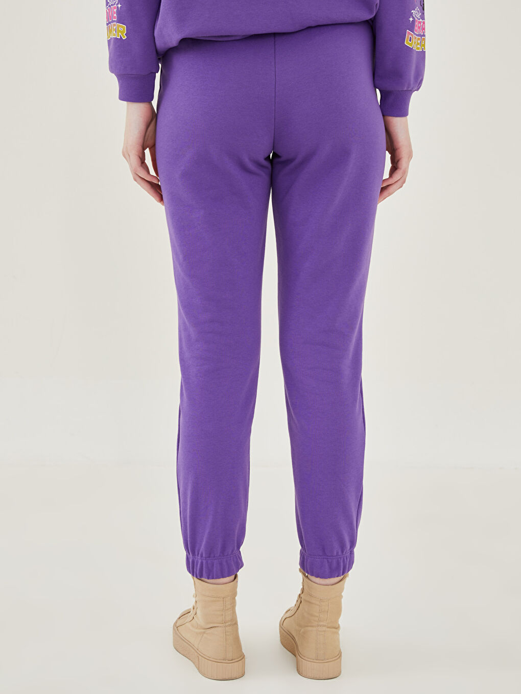 LCW Vision Beli Lastikli Baskılı Kadın Jogger Eşofman Altı -W1H076Z8-H7Q