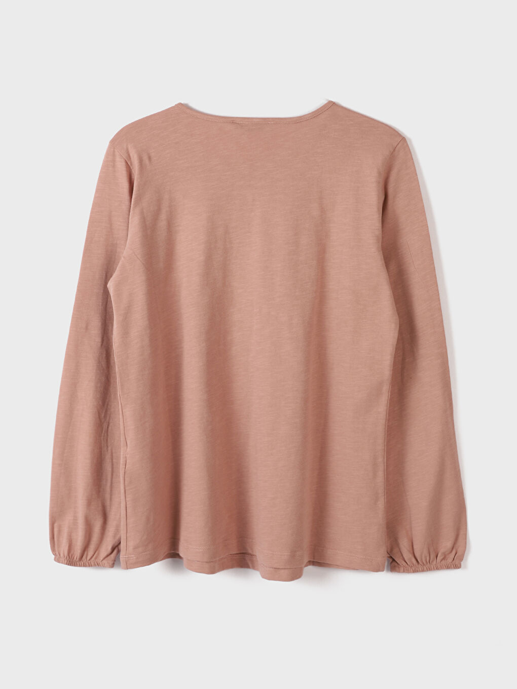 Tie Neck Lace Detailed Long Sleeve Women's Blouse-3