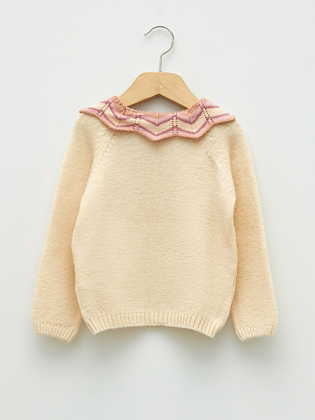 Peter Pan Collar Long Sleeve Baby Girls' Knitwear Cardigan-3