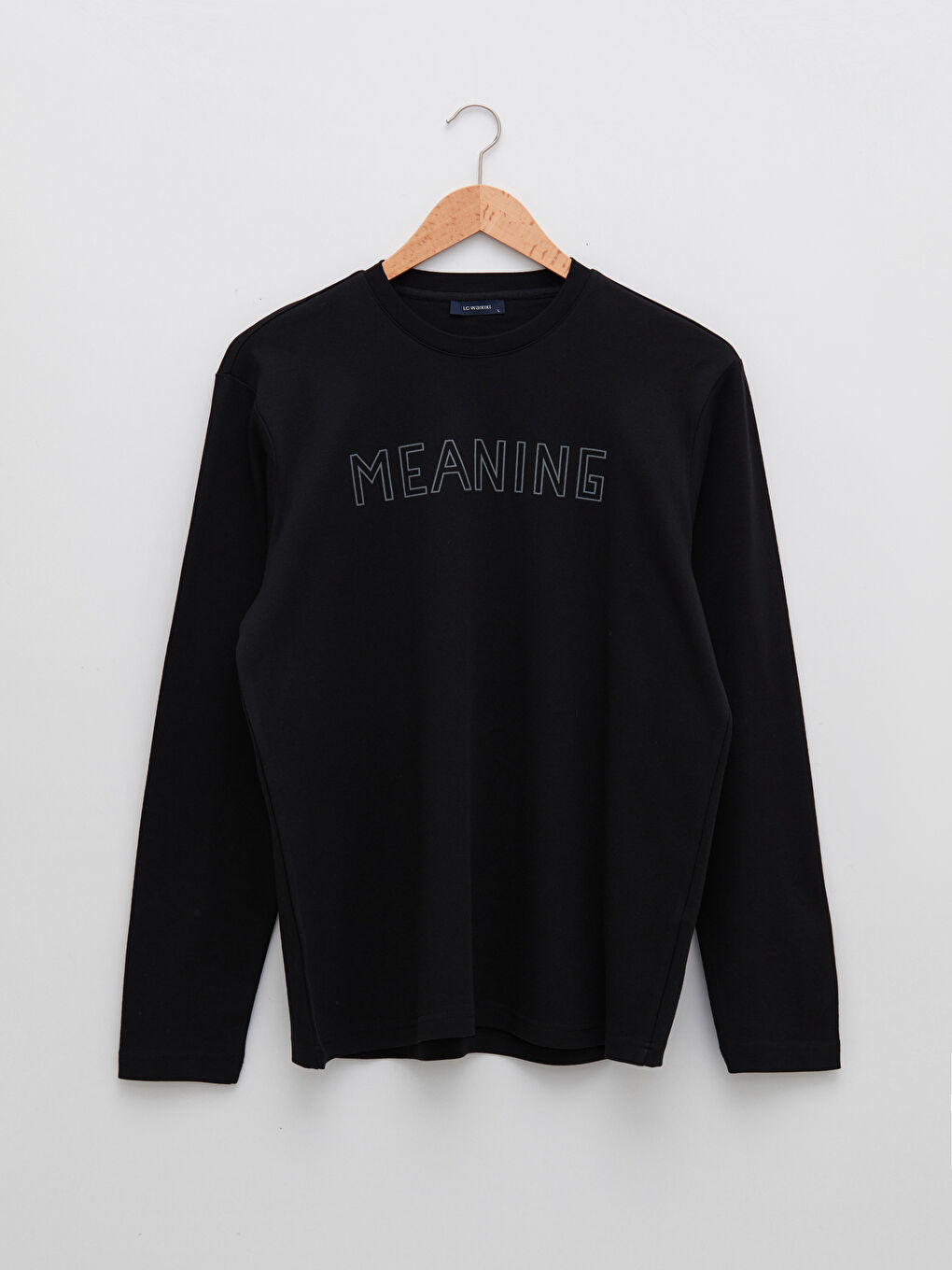 Crew Neck Long Sleeve Printed Men's T-Shirt-5