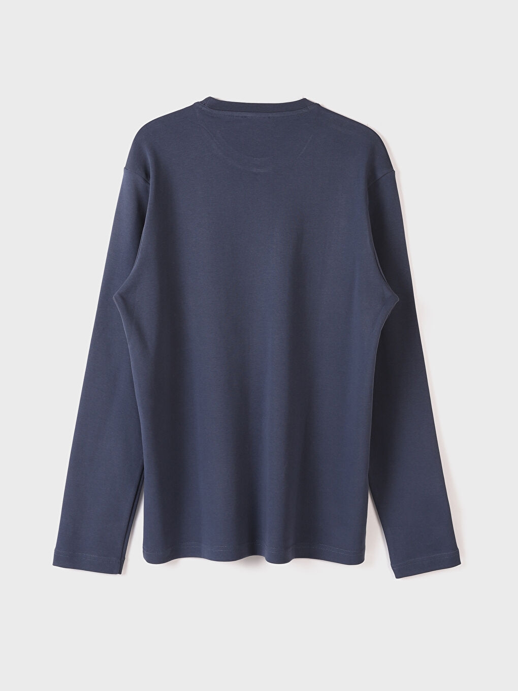 Crew Neck Long Sleeve Printed Men's T-Shirt-1