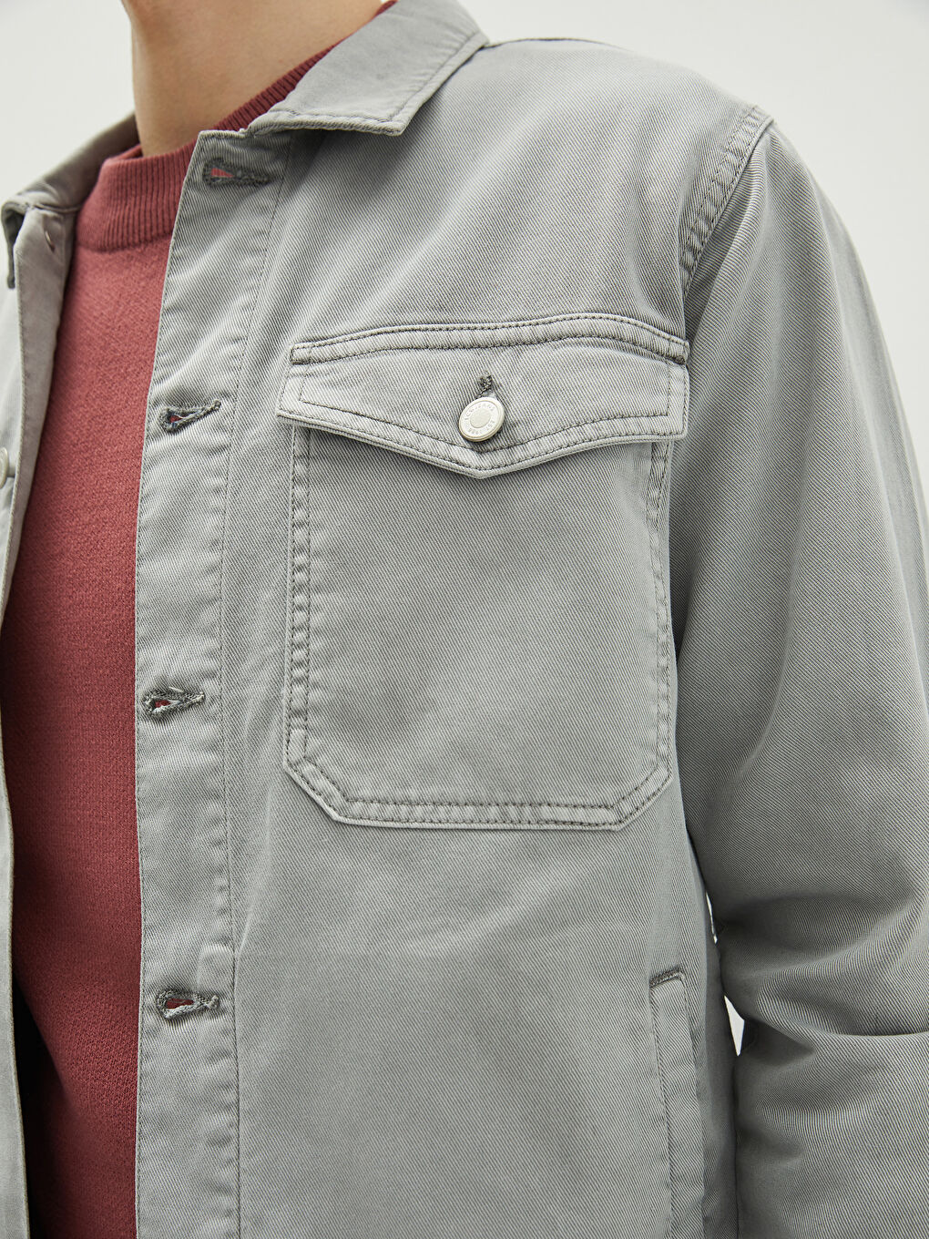 XSIDE Standard Fit Men's Denim Jacket -W1H246Z8-QZ5
