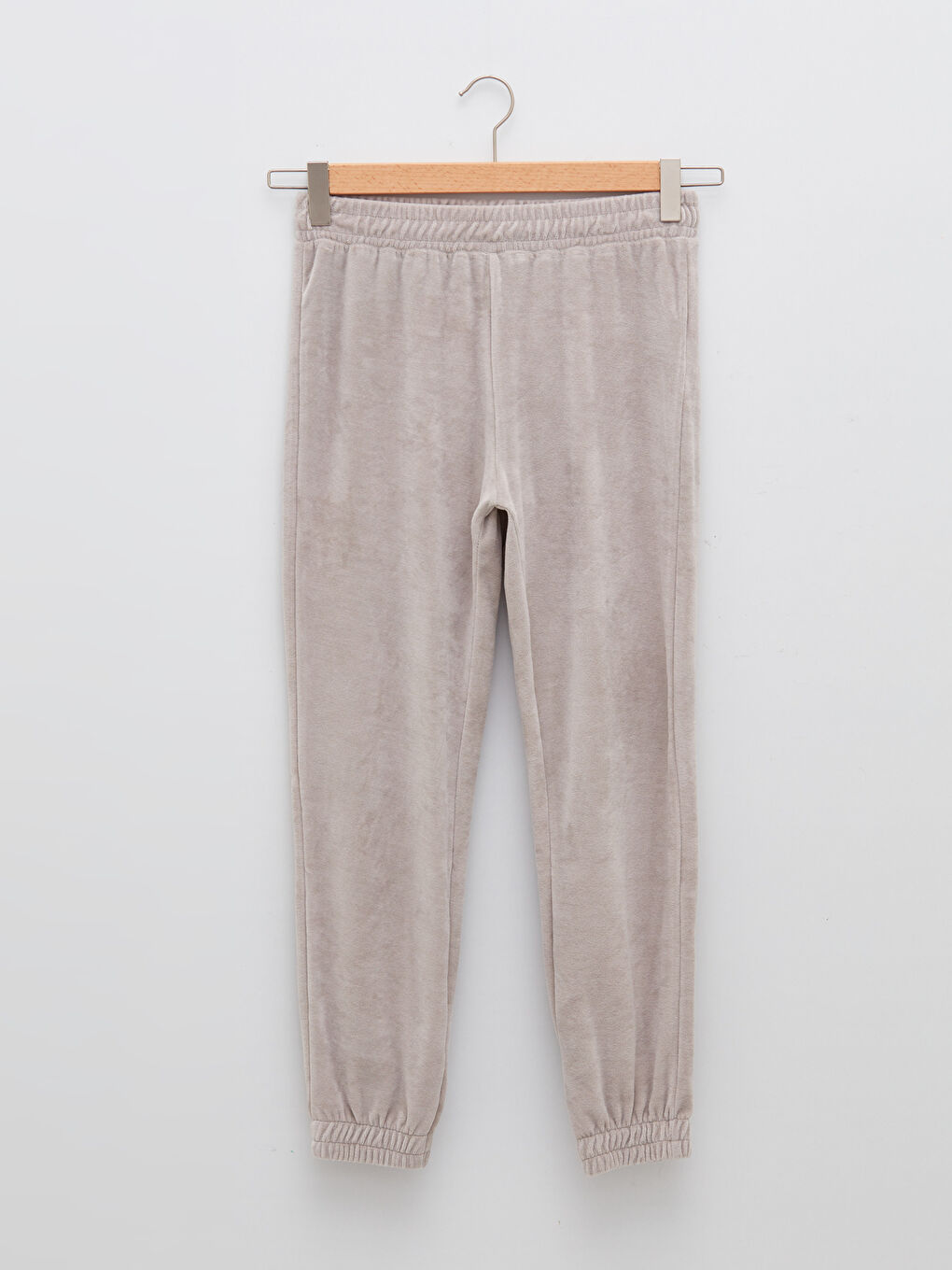 Pantaloni de Trening Jogger de Damă din Catifea cu Talie Elastică-4