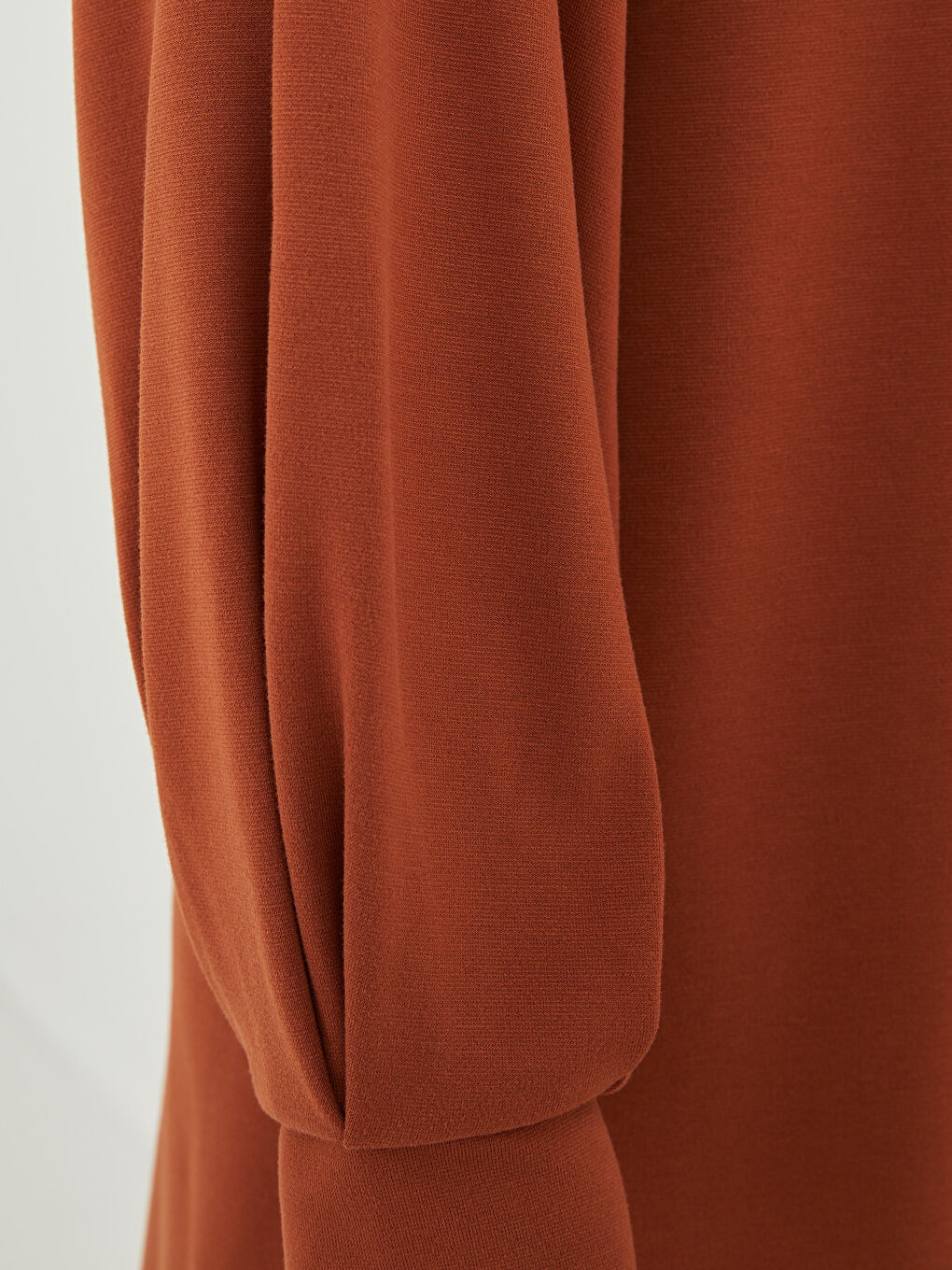 Rundhalsausschnitt Schlicht Langarm Tunika für Damen-3