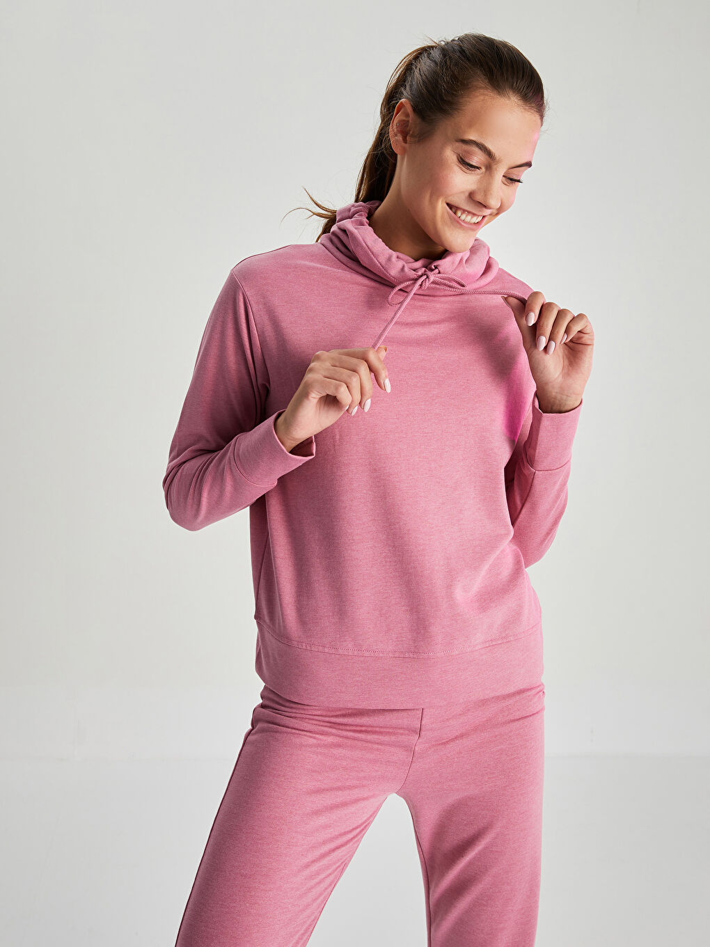 XSIDE ACTIVE Funnel Hoodie Regular Long Sleeve Women's Sports Sweatshirt -W1H375Z8-UZD