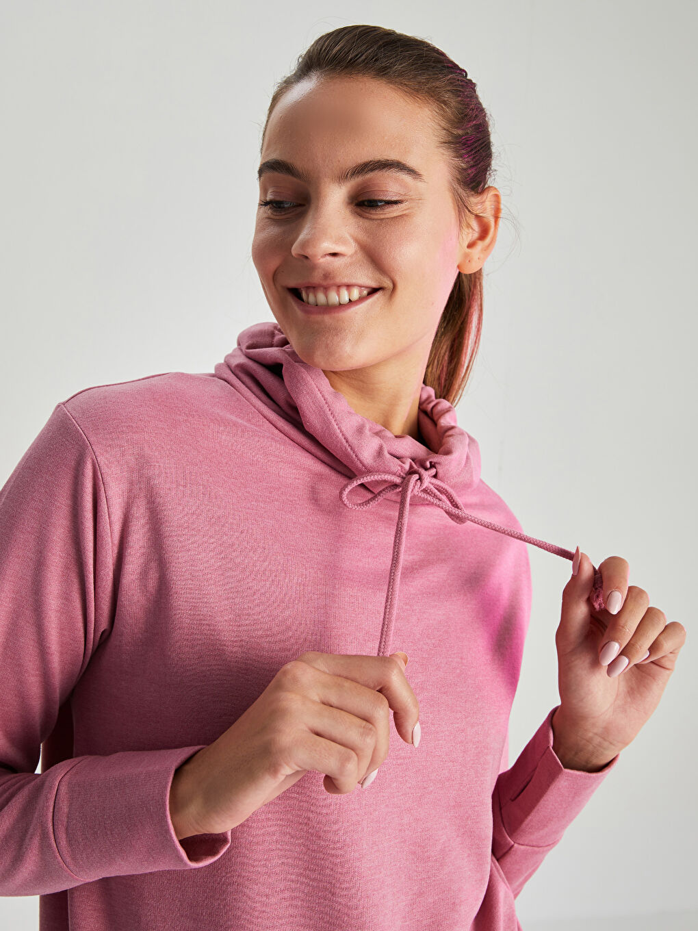XSIDE ACTIVE Funnel Hoodie Regular Long Sleeve Women's Sports Sweatshirt -W1H375Z8-UZD