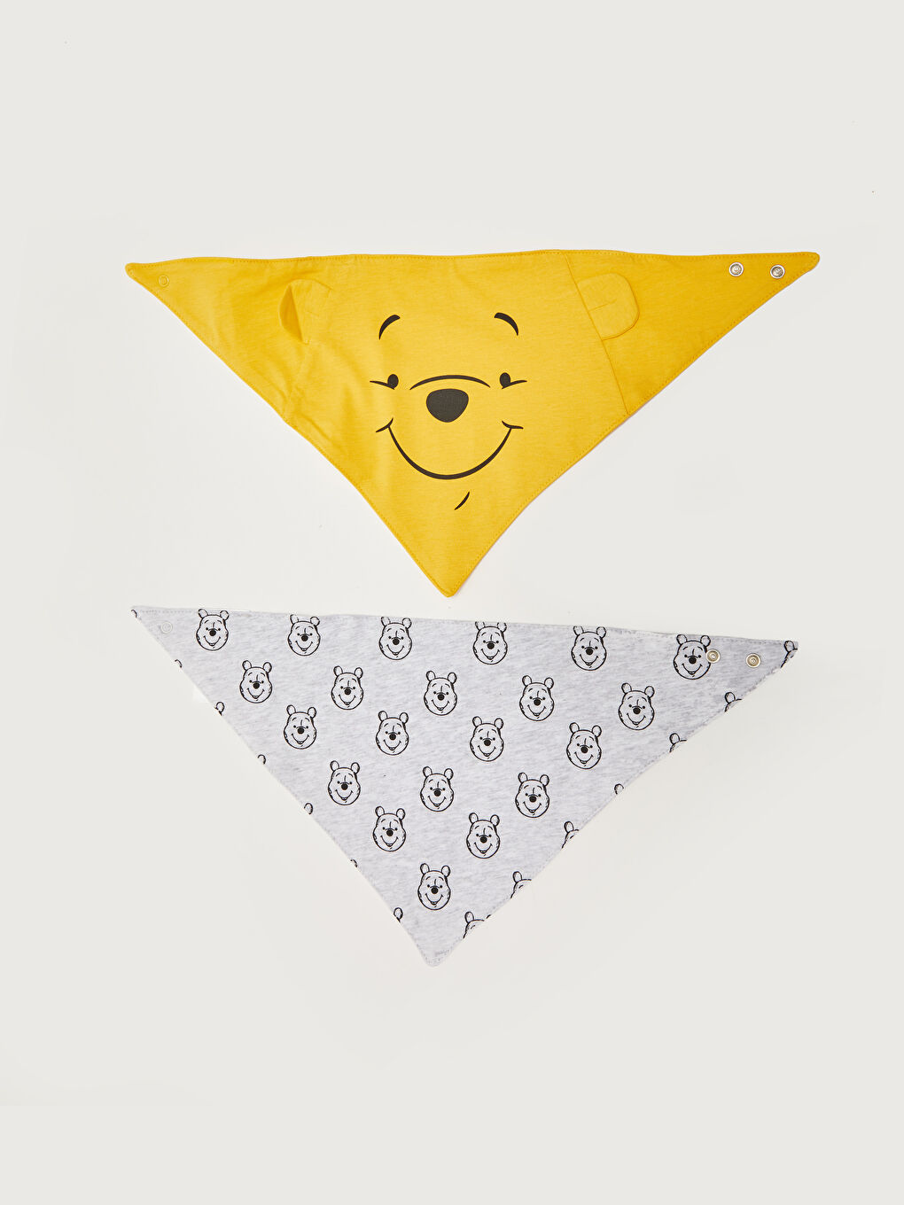 LCW baby Winnie the Pooh Printed Cotton Baby Boy Bib 2 Pack -W1H380Z1-G7U