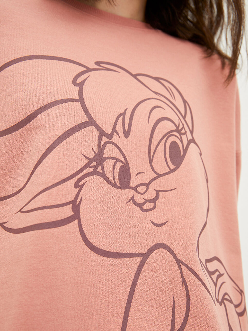 LCW Vision Rundhalsausschnitt Lola Bunny Bedrucktes Langarm Damen Sweatshirt -W1H382Z8-GC3