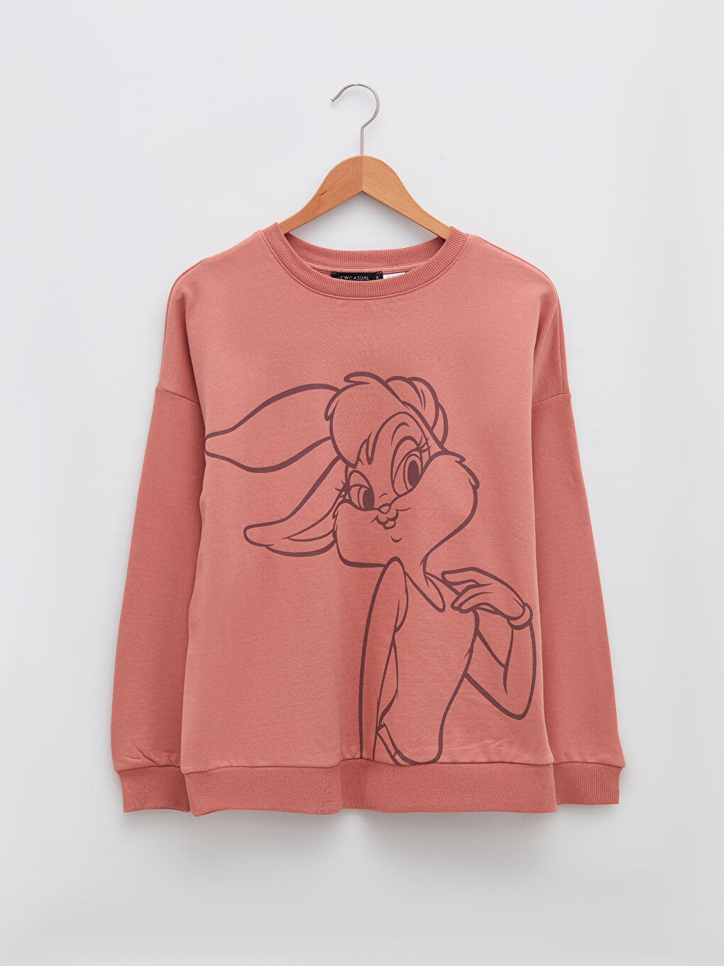 LCW Vision Rundhalsausschnitt Lola Bunny Bedrucktes Langarm Damen Sweatshirt -W1H382Z8-GC3