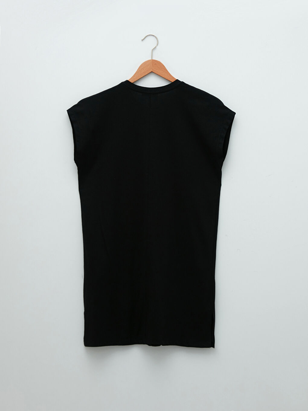 Crew Neck Straight Short Sleeve Cotton Women's Tunic-6