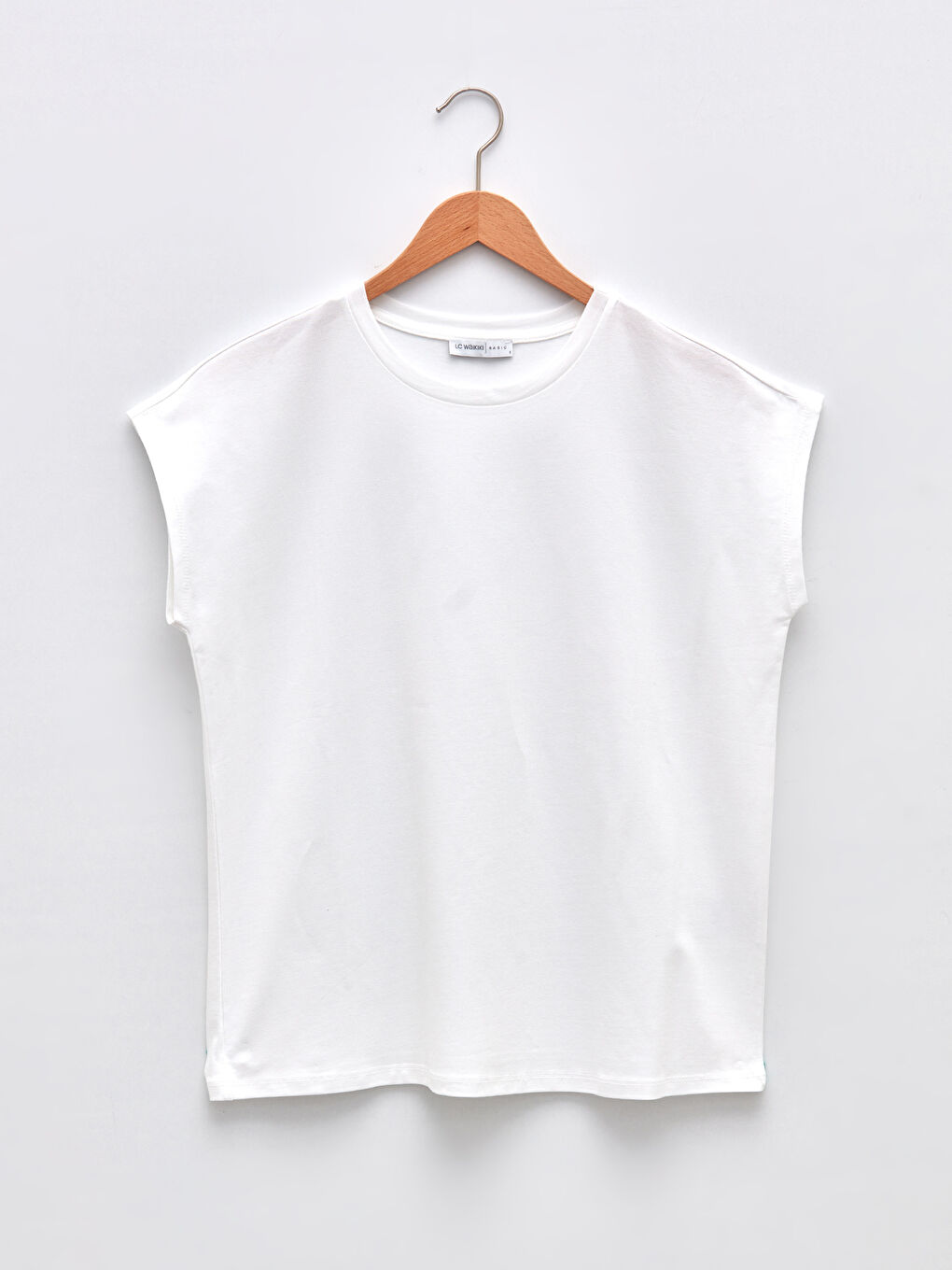 Crew Neck Plain Short Sleeve Women's T-Shirt-4