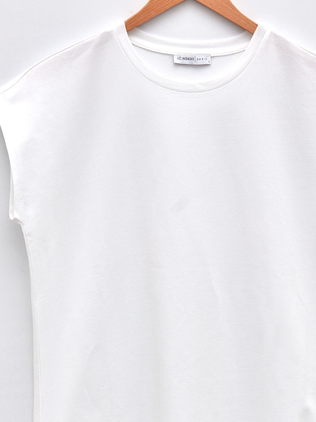 Crew Neck Plain Short Sleeve Women's T-Shirt-6