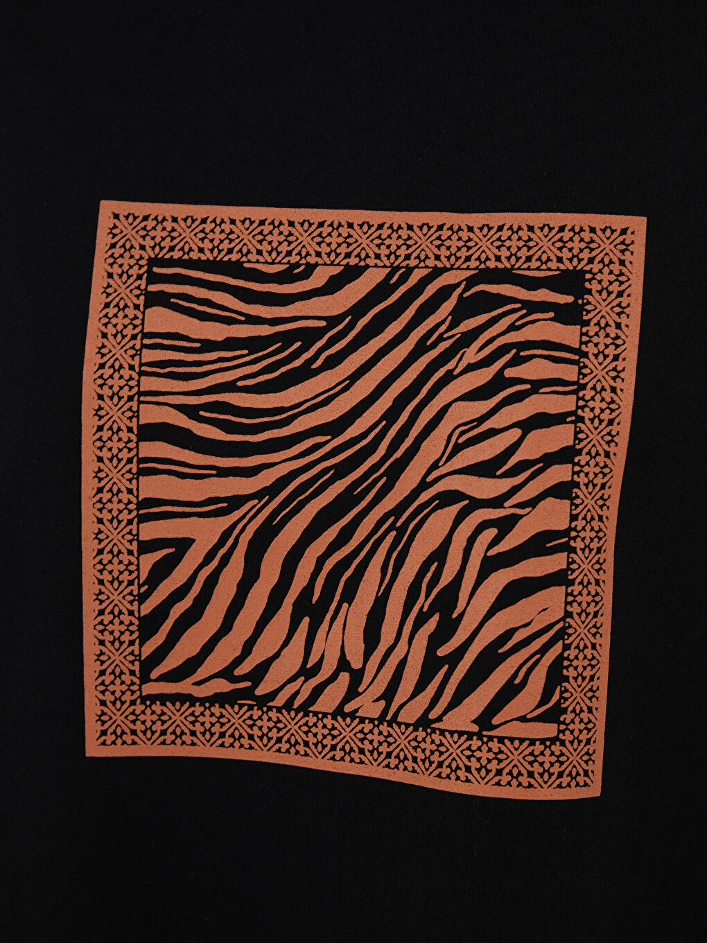 Rundhalsausschnitt Bedruckt Langarm Damen Sweatshirt-Tunika-4