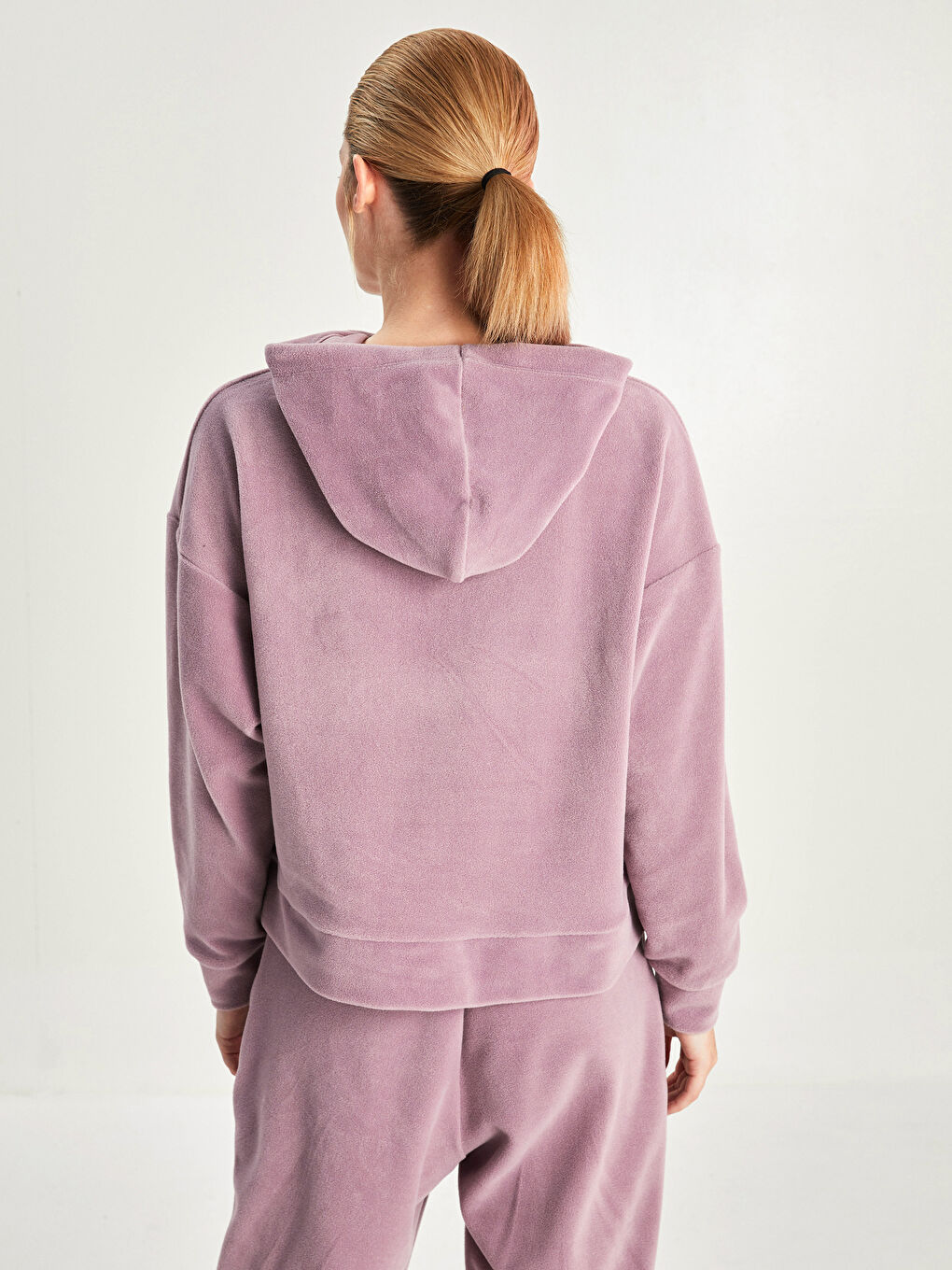 Xside Active Sweatshirt à capuche uni manches longues en polaire pour Femmes -W1H432Z8-QUF