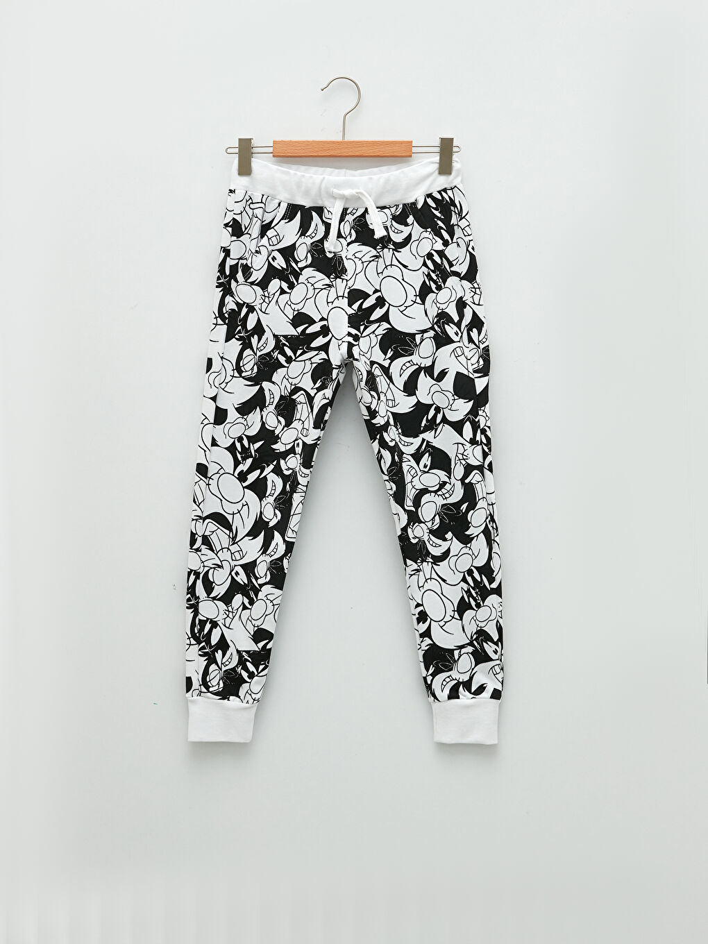 Looney Tunes Printed Boys Jogger Sweatpants With Elastic Waist