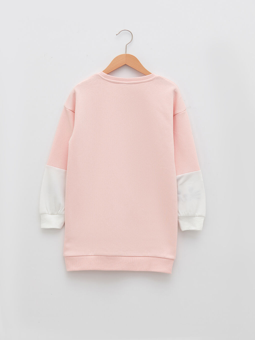 LCW Kids Rundhalsausschnitt Bedrucktes Langarm Kleid für Mädchen -W1H533Z4-FUT