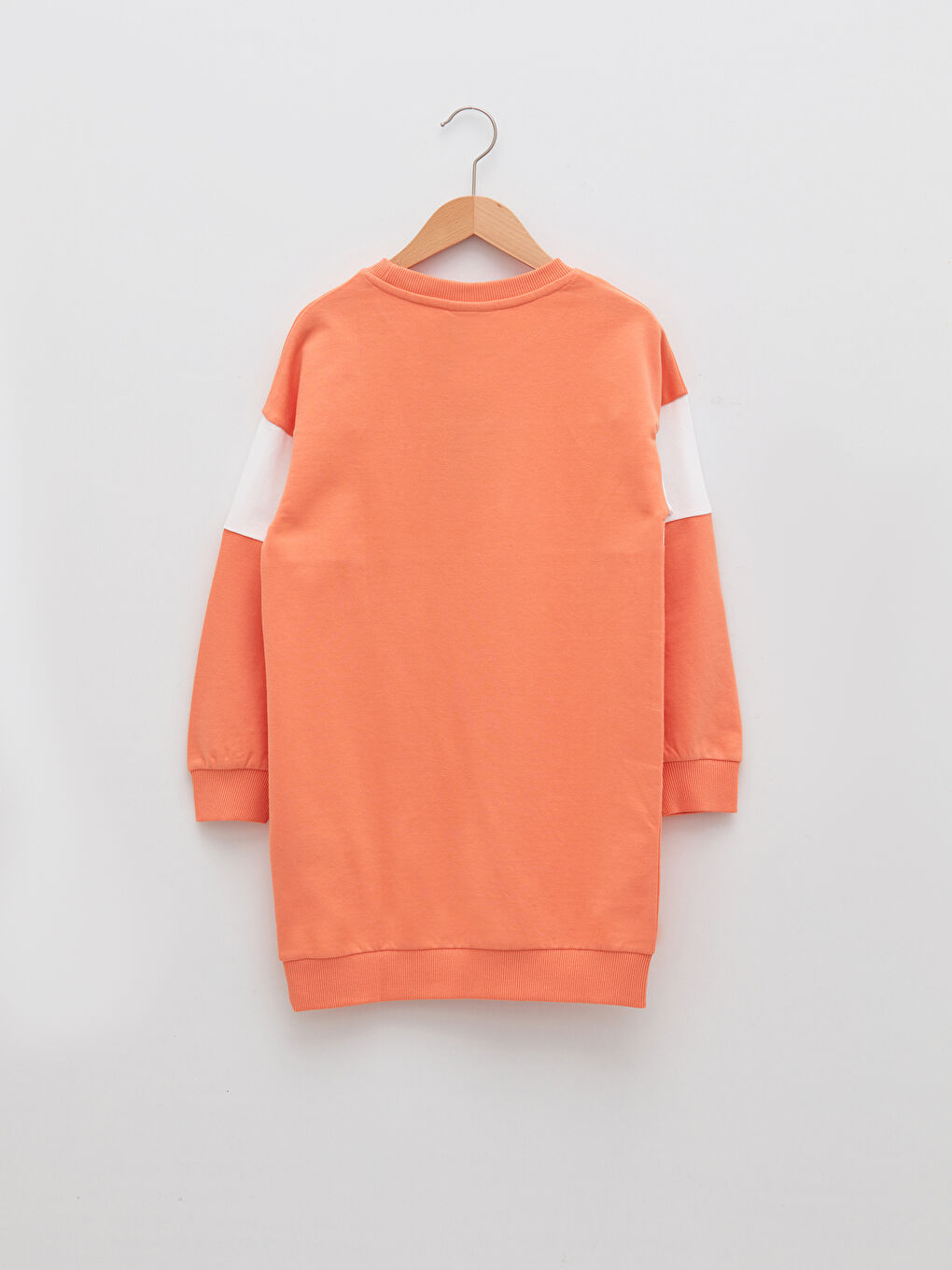 LCW Kids Crew Neck Printed Long Sleeve Girls' Dress -W1H534Z4-FHN