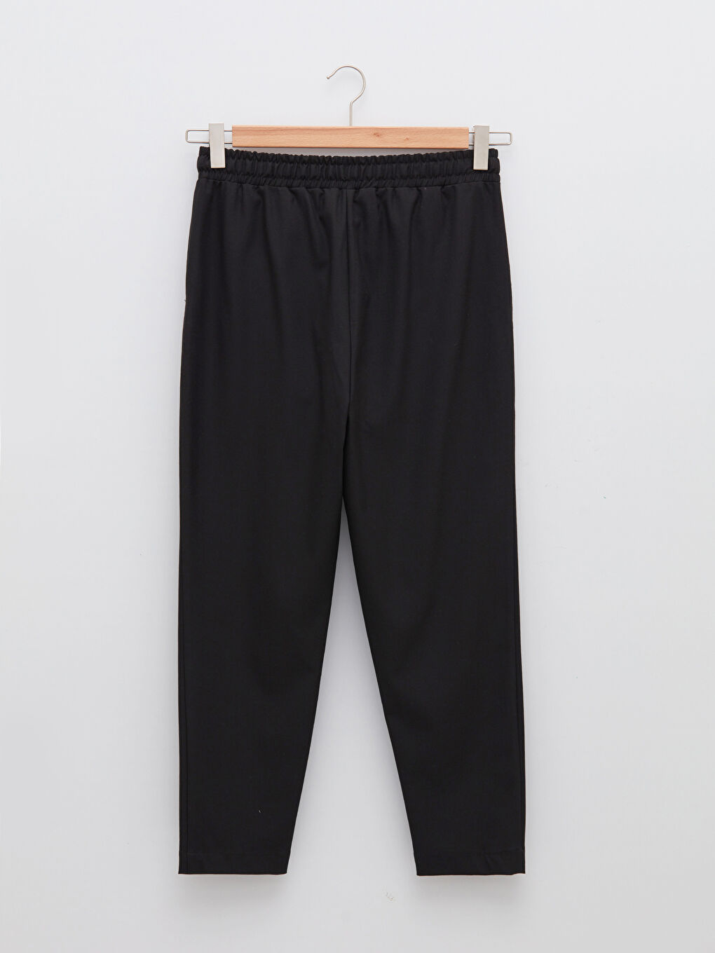 Elastic Waist Regular Pocket Detailed Women's Trousers-9