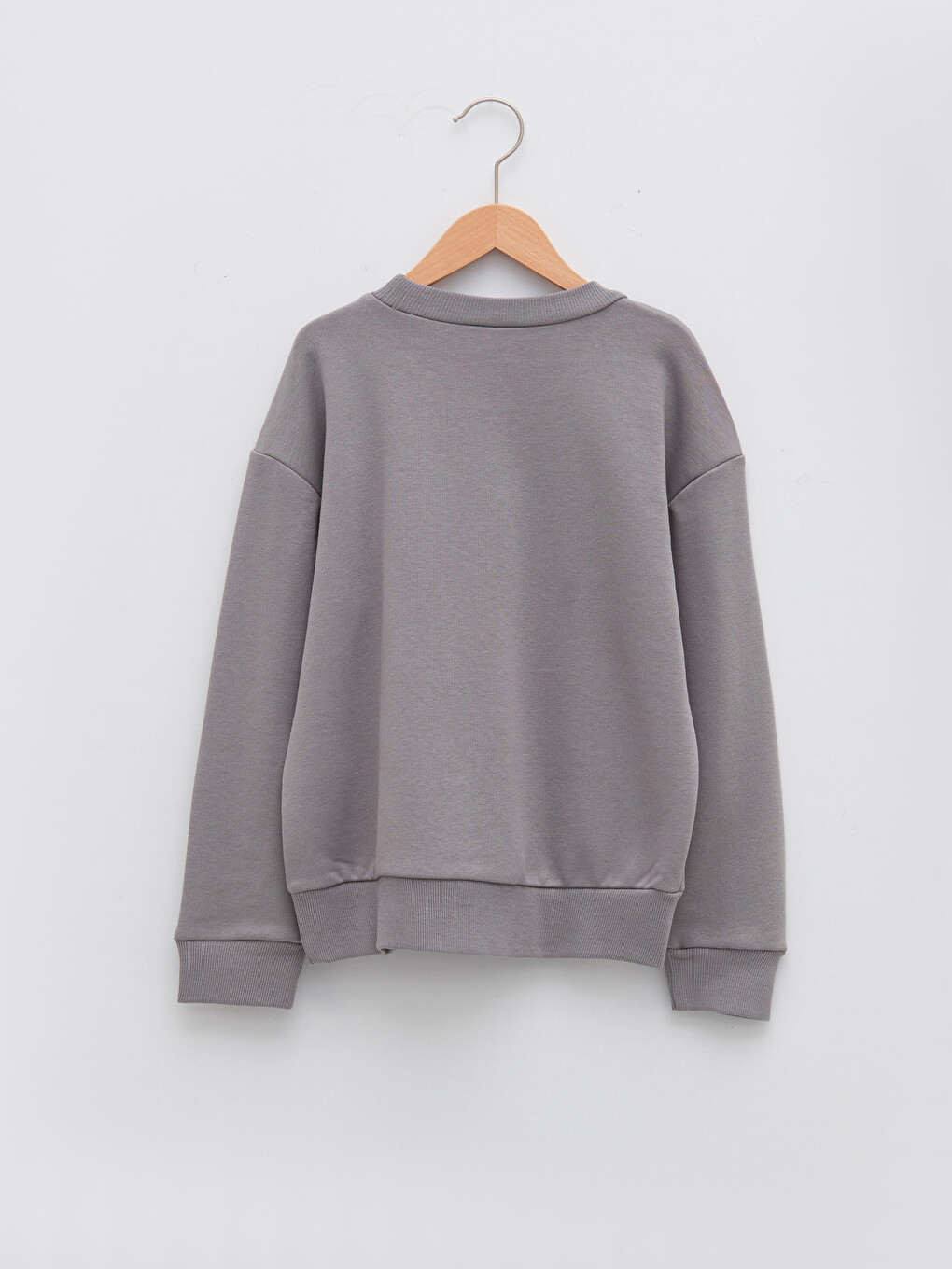 Crew Neck Printed Long Sleeve Boys' Sweatshirt-1