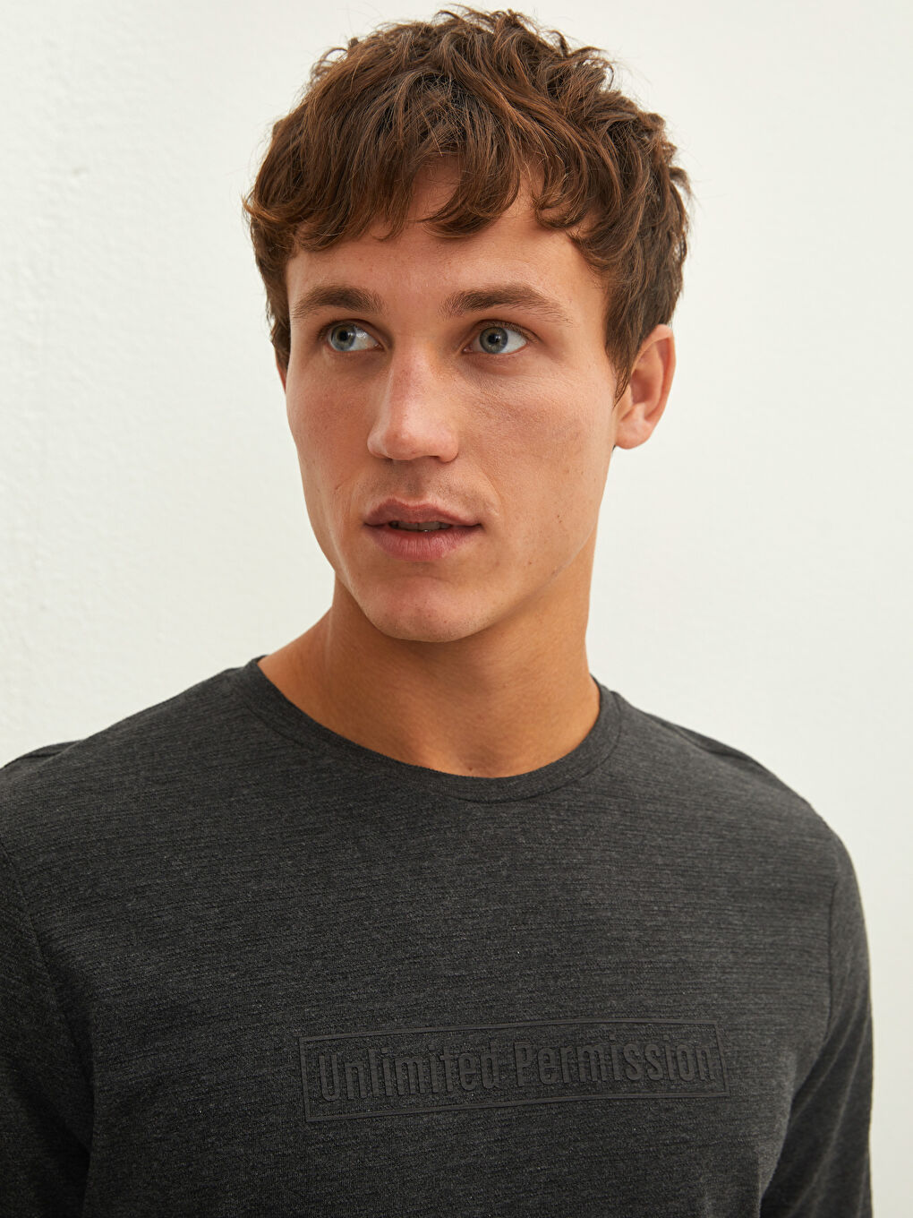 سويت شيرت كم طويل بياقة دائرية للرجال-3