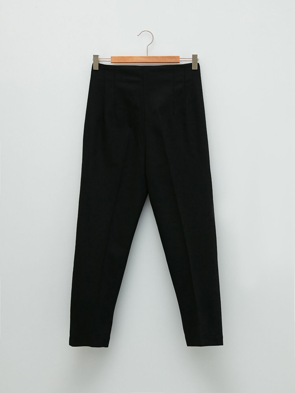 әйелдерге арналған қалта детальды жоғары бел стандартты пішім шалбар-5